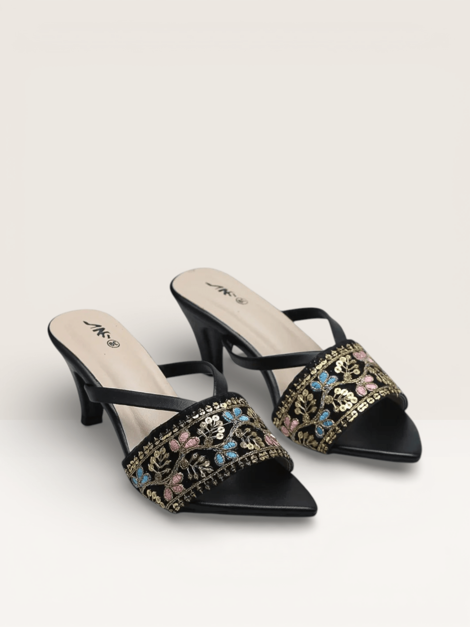 Embellished Heels | for Girls for Festivities Prose Sandals – Nawabi Shoes BD - Nawabi Shoes BD