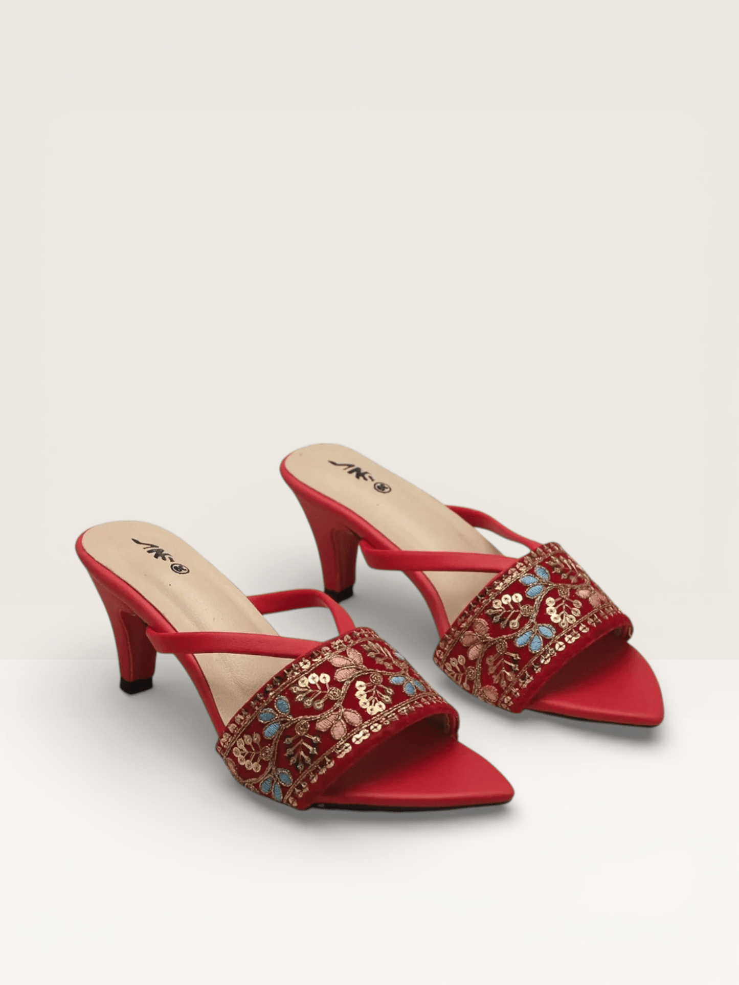 Embellished Heels | for Girls for Festivities Prose Sandals – Nawabi Shoes BD - Nawabi Shoes BD