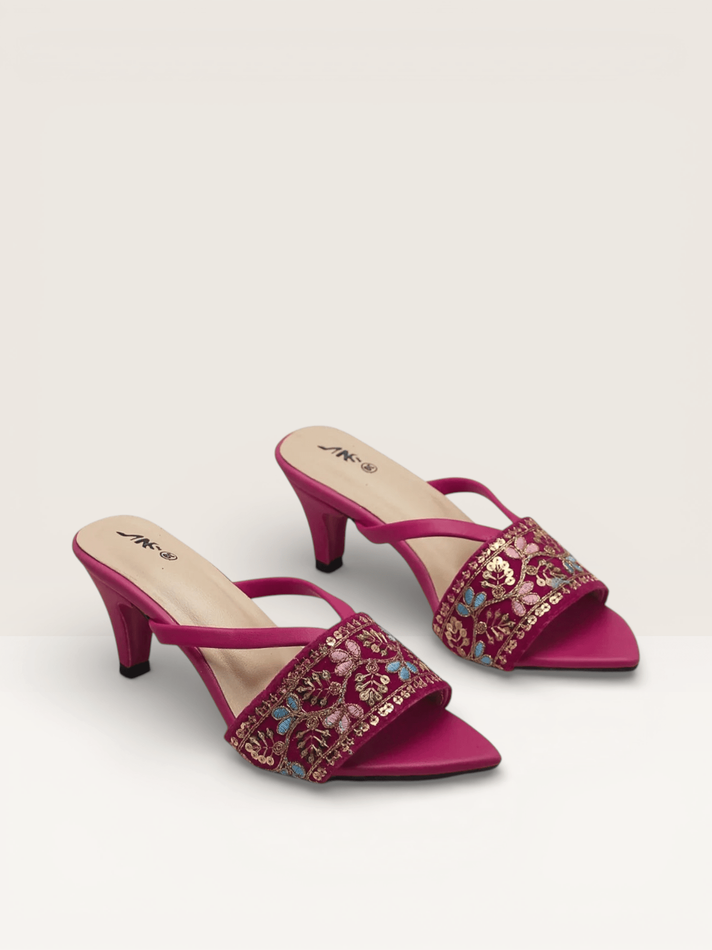 Embellished Heels | for Girls for Festivities Prose Sandals – Nawabi Shoes BD - Nawabi Shoes BD