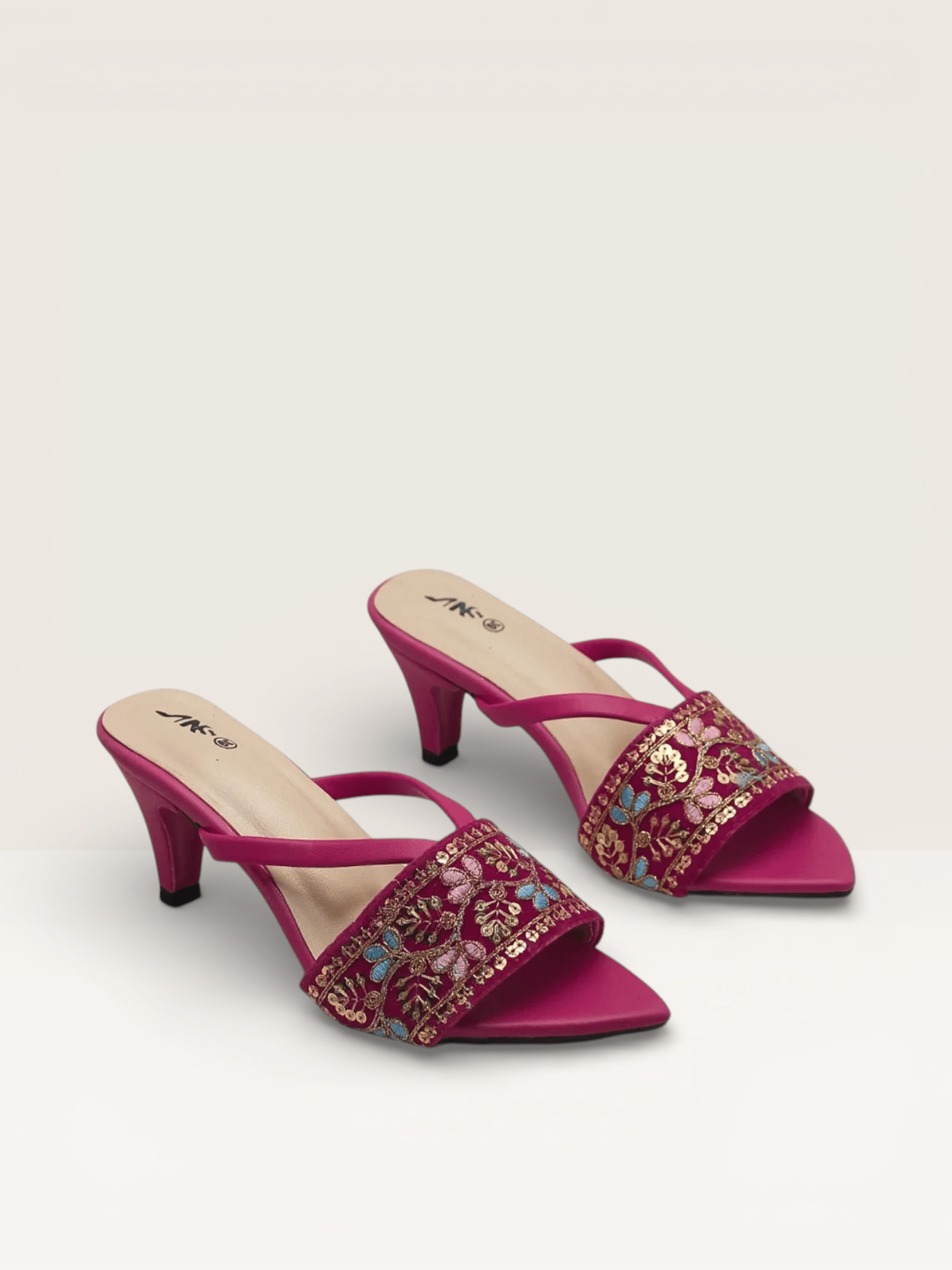 Embellished Heels | for Girls for Festivities Prose Sandals – Nawabi Shoes BD - Nawabi Shoes BD