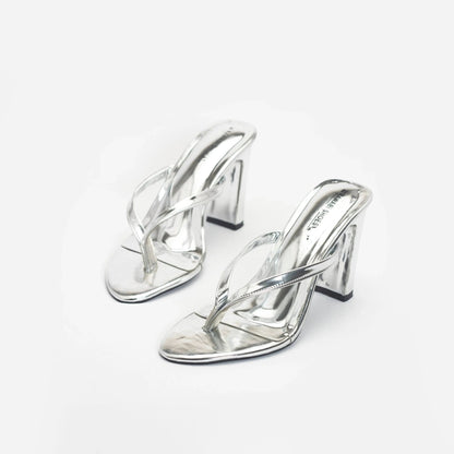 Eye Catching Open Toe Block Heels Luxury Shoes | Nawabi Shoes BD - Nawabi Shoes BD