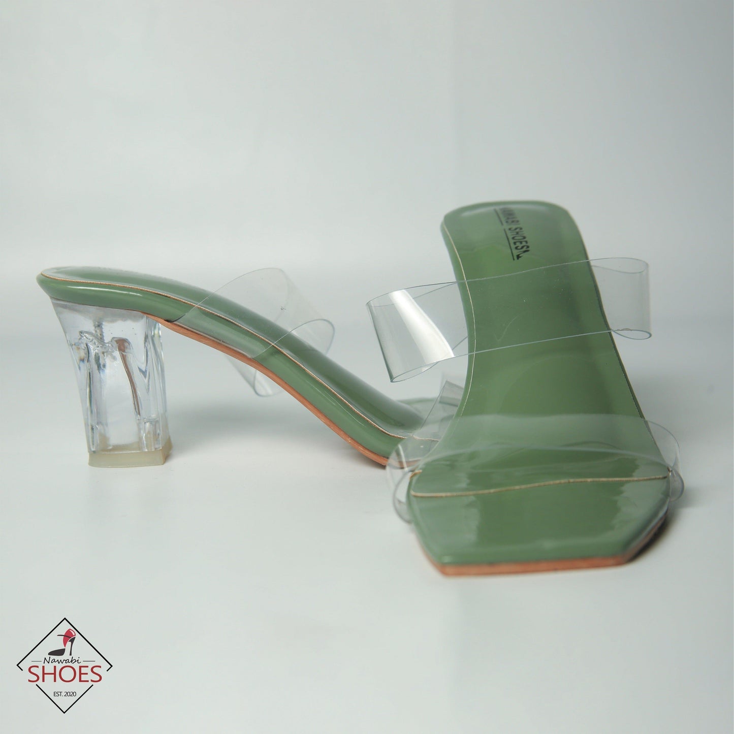 Nawabi Shoes BD Shoes 35 / seagreen Find Your Perfect Pair of Clear Heel Shoes