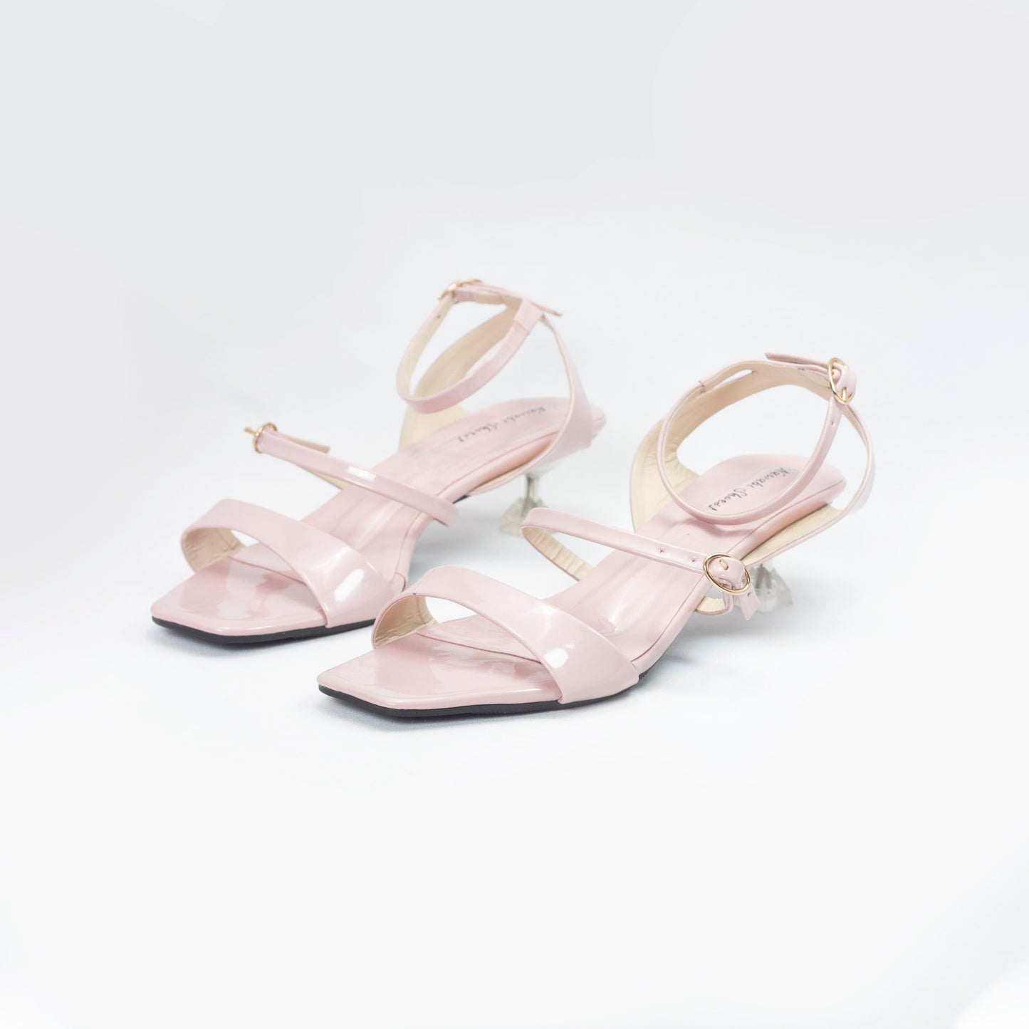 Modern Pink Clear Pencil Heels-Nawabi Shoes BD