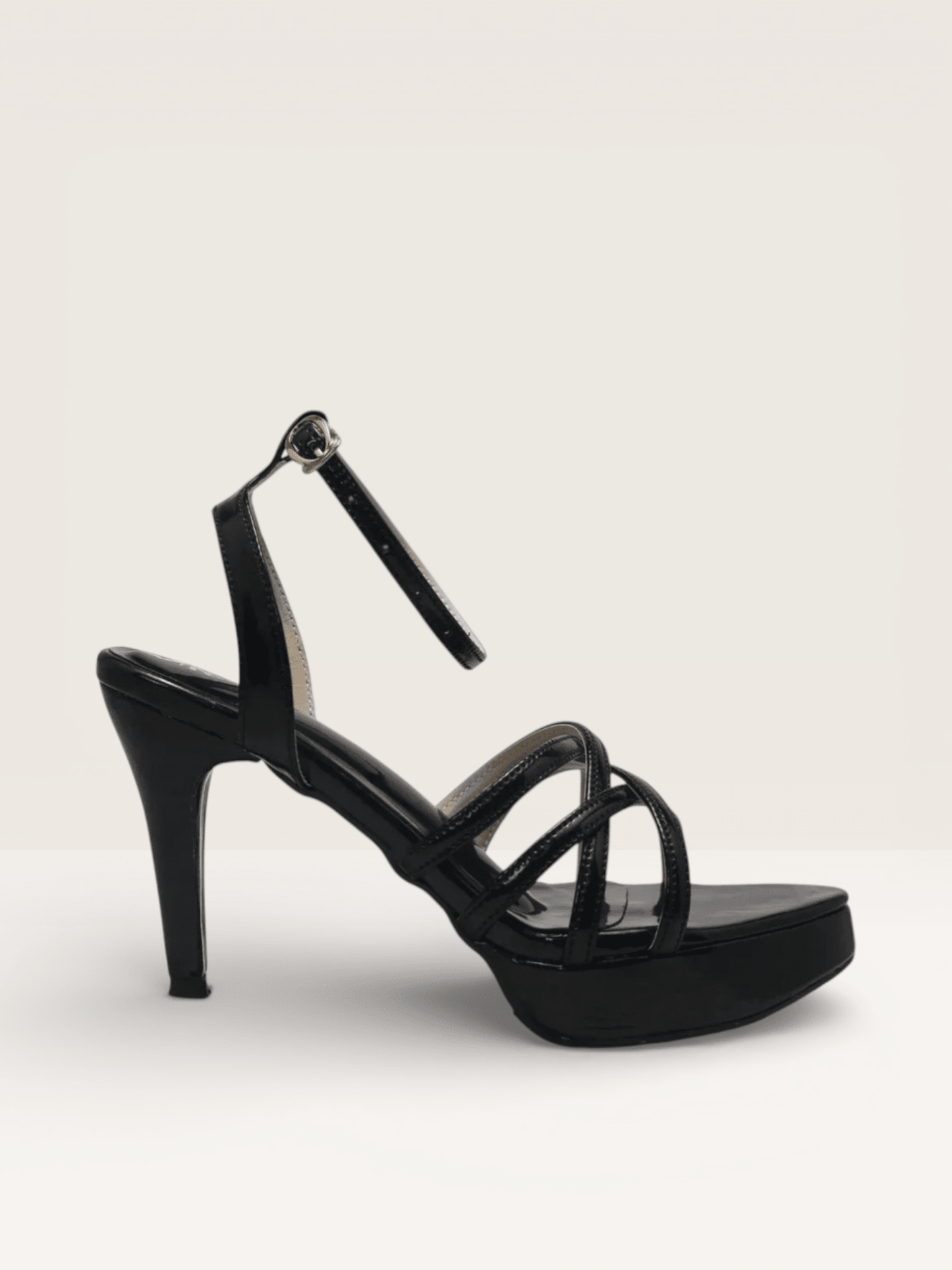 Golden Strappy High Heel Sandals - Elegant & Stylish Platform Heels" - Nawabi Shoes BD