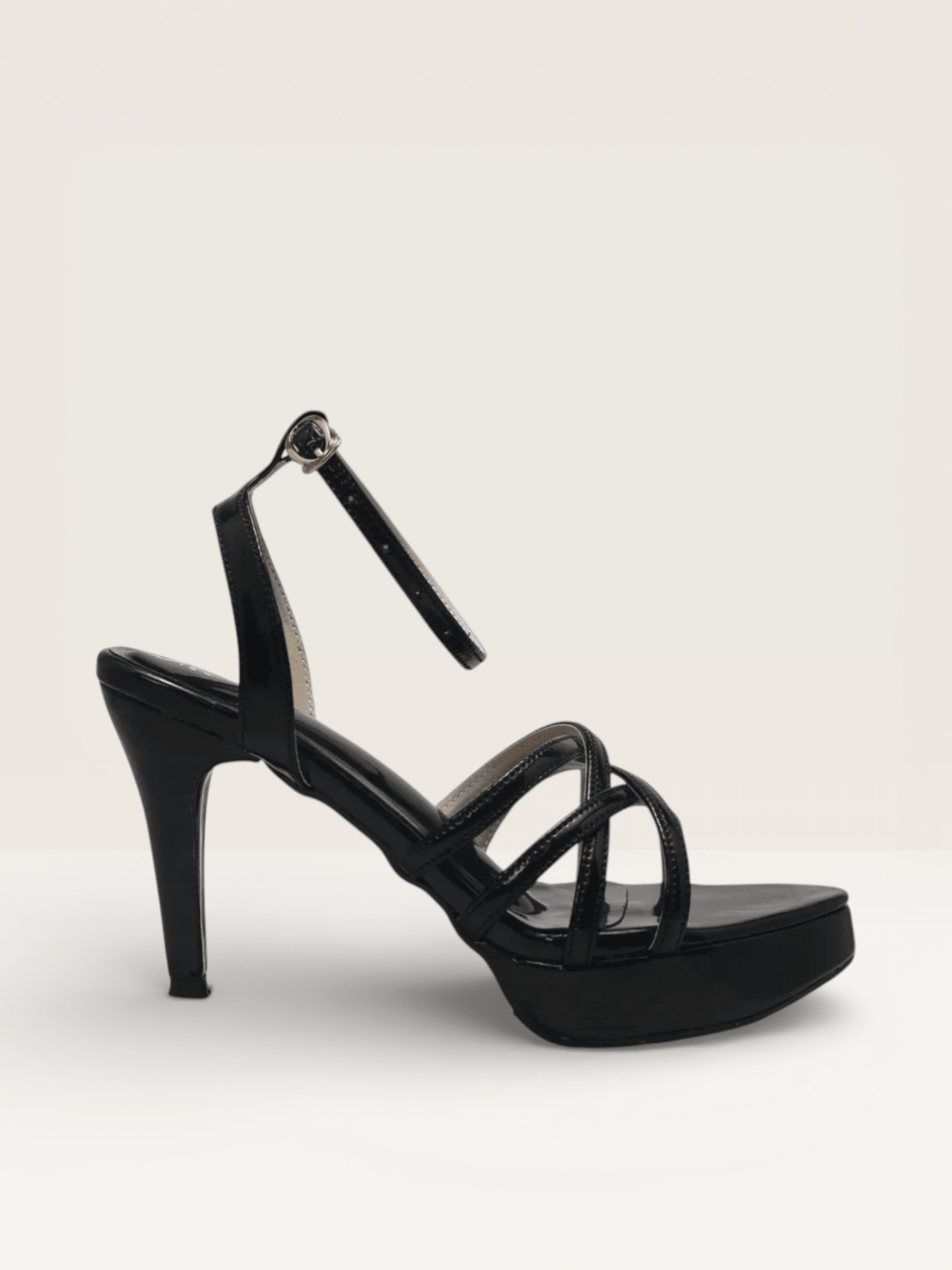 Golden Strappy High Heel Sandals - Elegant & Stylish Platform Heels" - Nawabi Shoes BD