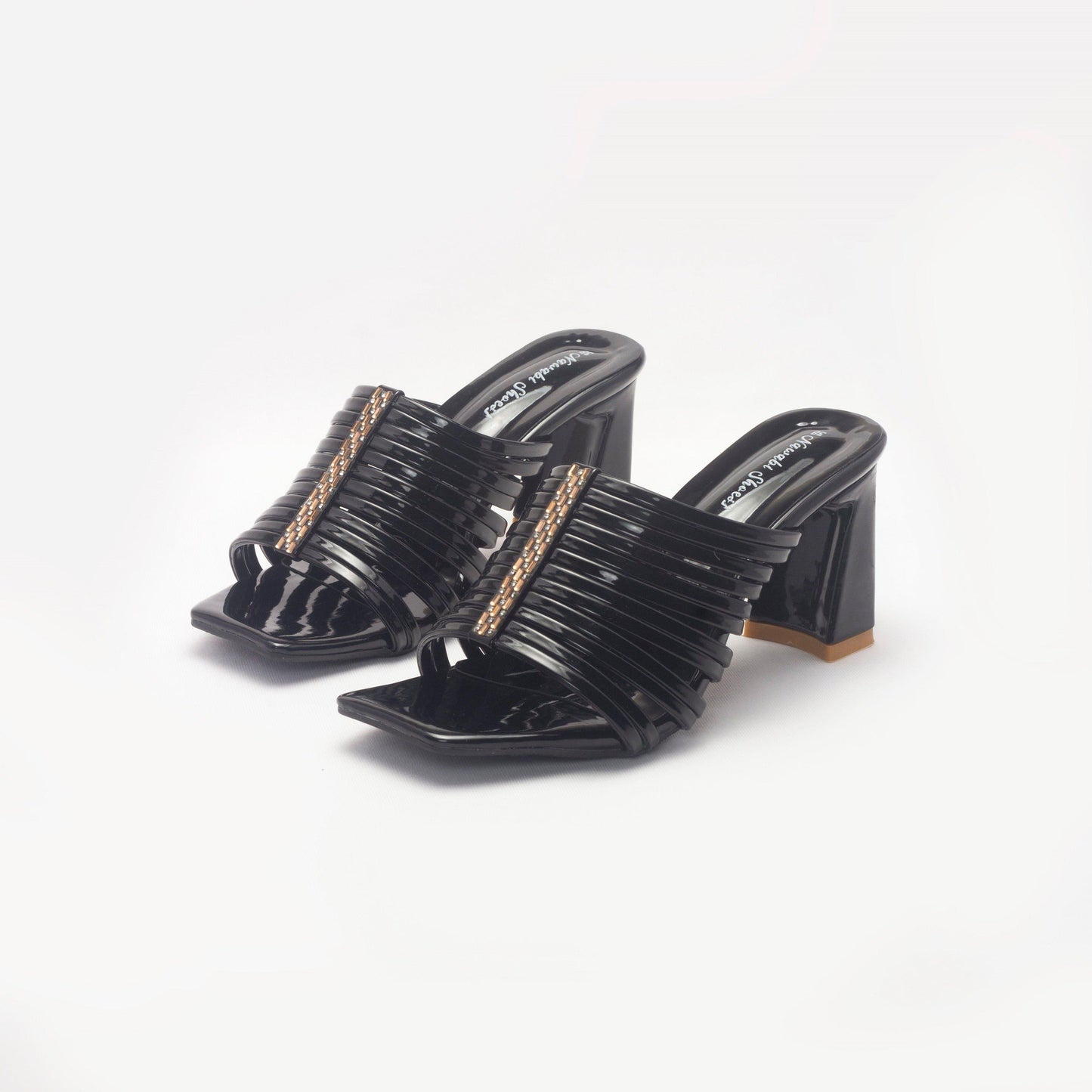 Nawabi Shoes BD Shoes 35 / Black Heels Mules for Women: The Must-Have for Your Shoe Collection