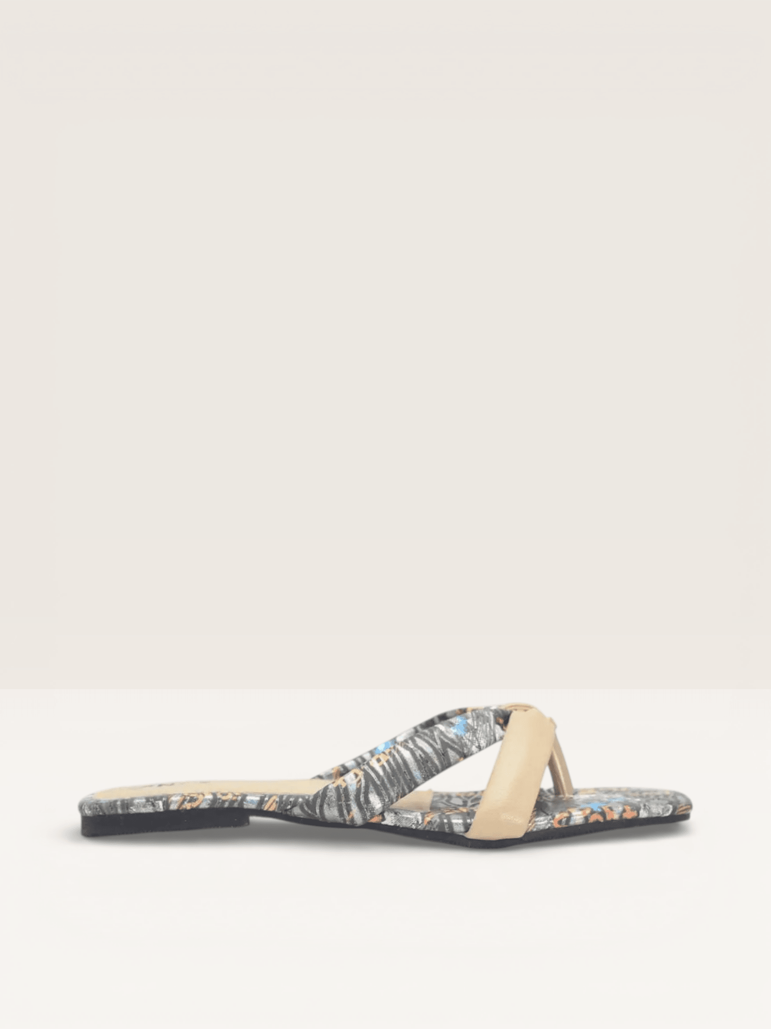 Knotted Strap Flat Sandals - Stylish Minimalist Flats with Square Toe - Nawabi Shoes BD