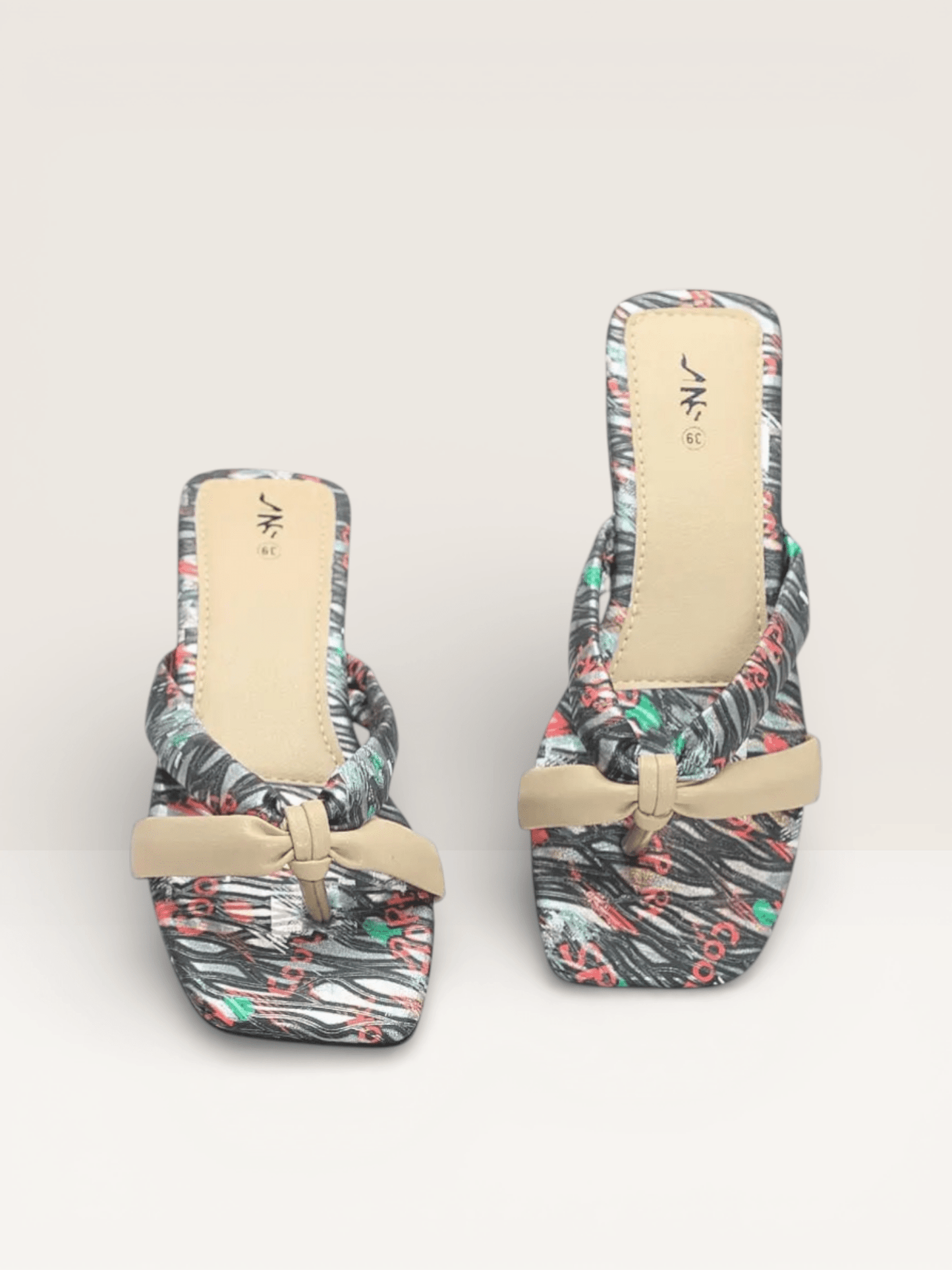 Knotted Strap Flat Sandals - Stylish Minimalist Flats with Square Toe - Nawabi Shoes BD