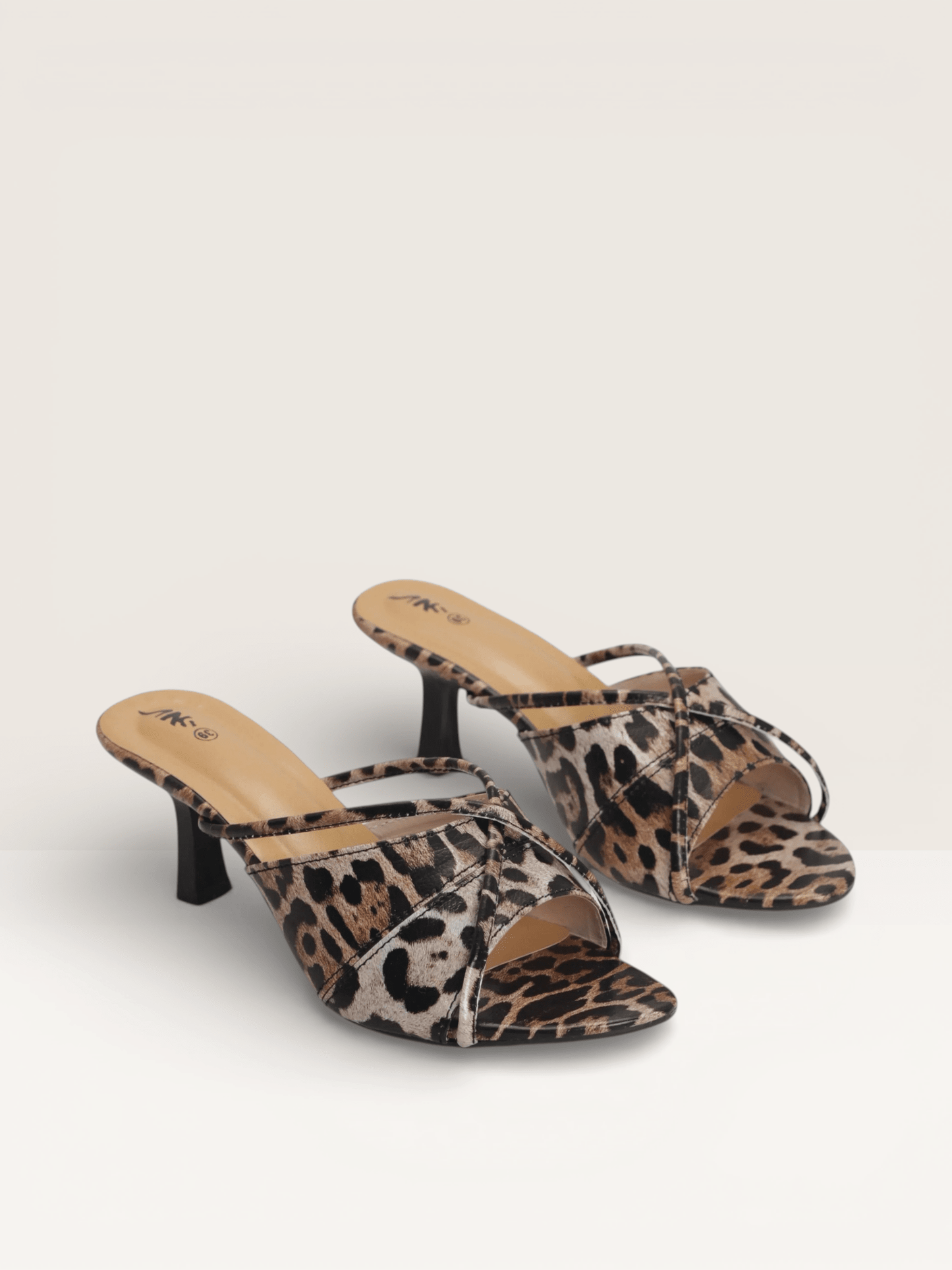 Leopard Print Kitten Heels for Women | Animal Print Heels BD - Nawabi Shoes BD