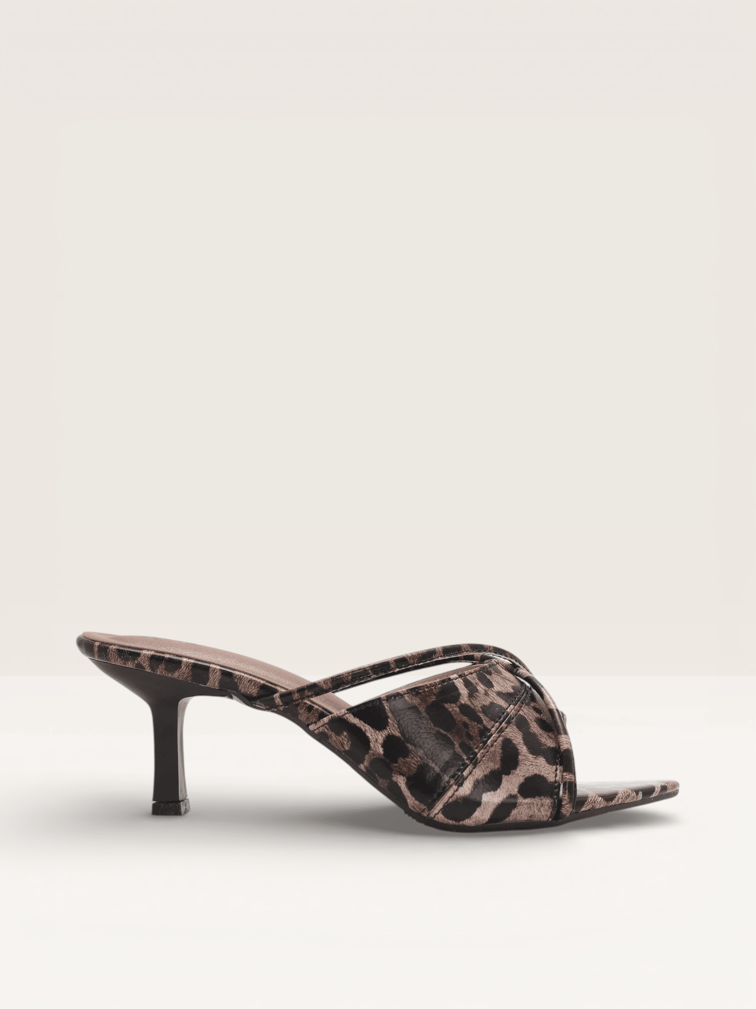 Leopard Print Kitten Heels for Women | Animal Print Heels BD - Nawabi Shoes BD