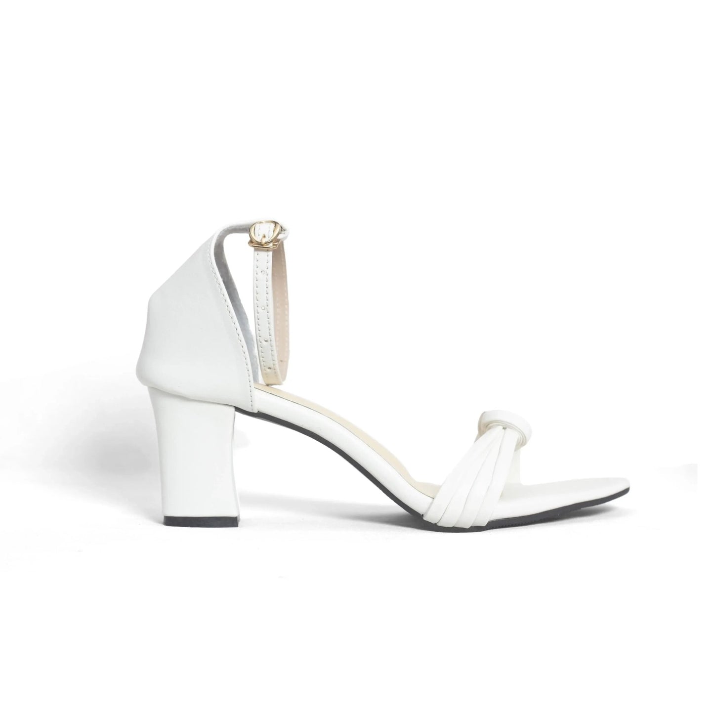 Metal Accent Wide Block Heel | Nawabi Shoes BD - Nawabi Shoes BD