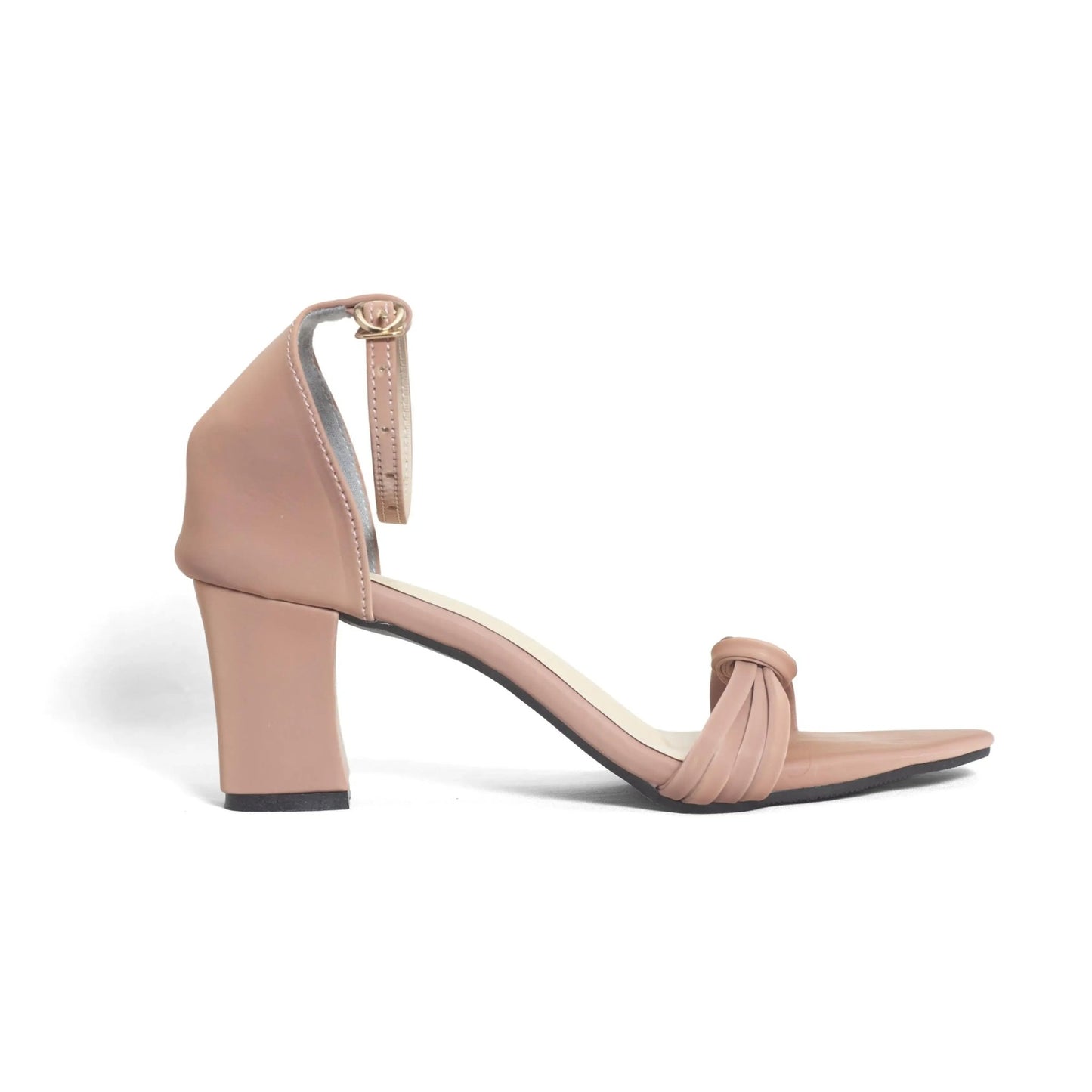 Metal Accent Wide Block Heel | Nawabi Shoes BD - Nawabi Shoes BD