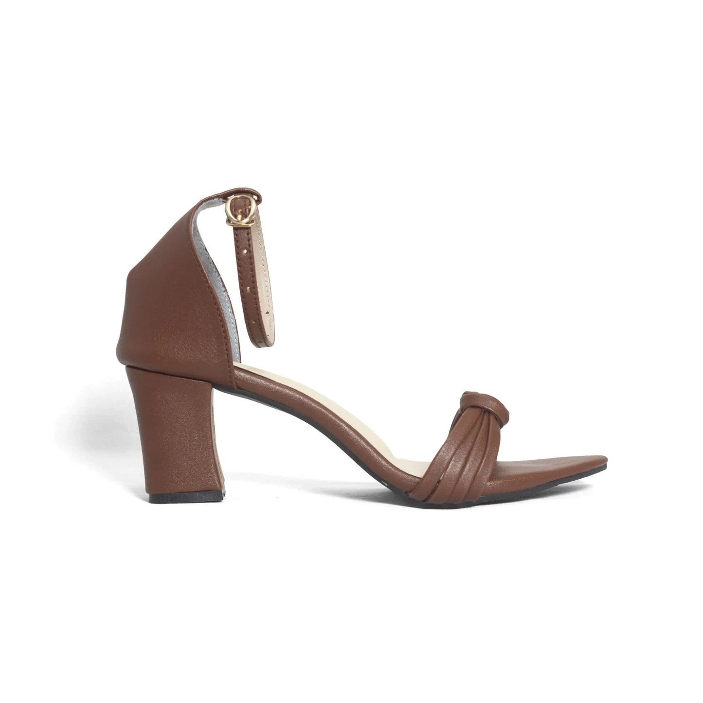 Metal Accent Wide Block Heel | Nawabi Shoes BD - Nawabi Shoes BD