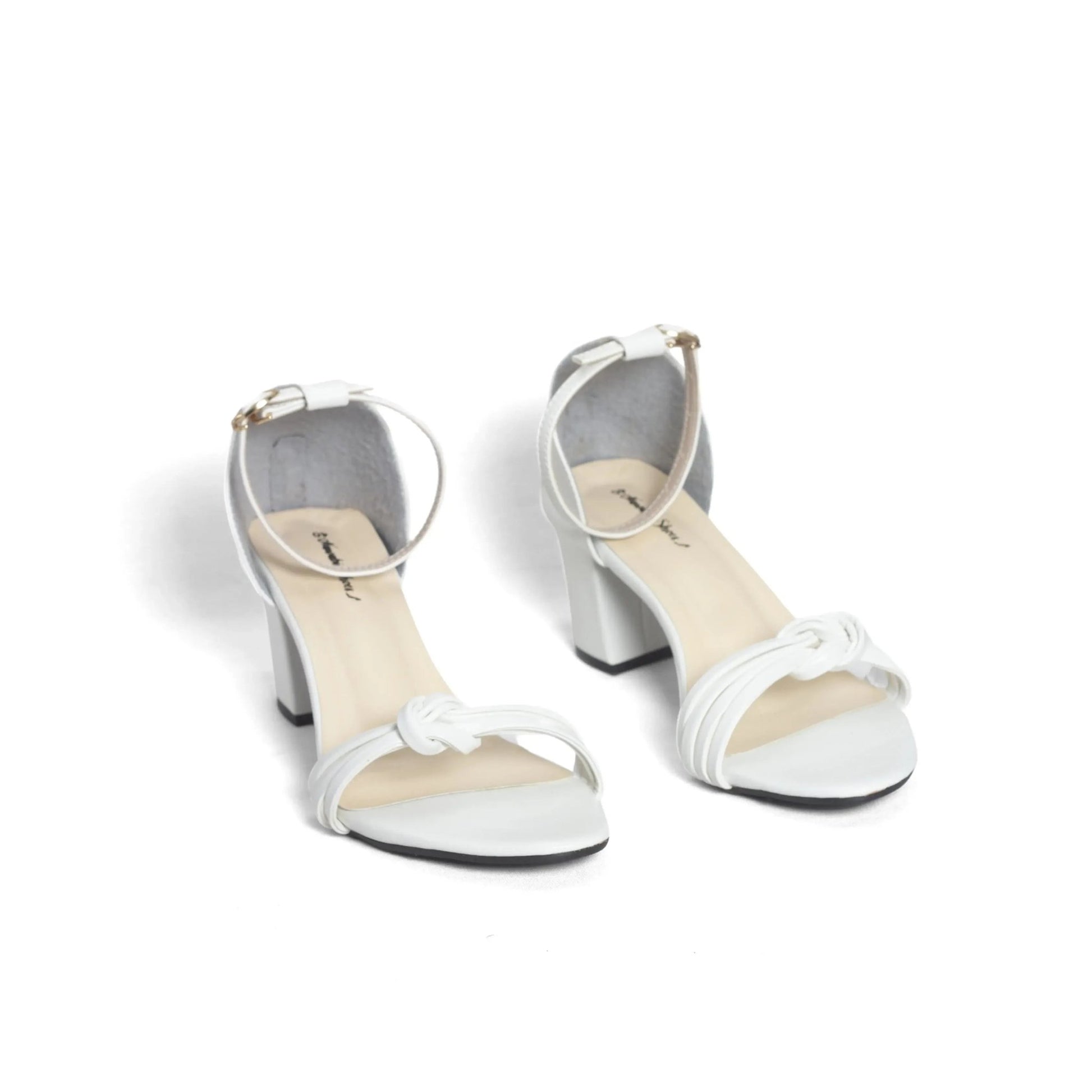 Metal Accent Wide Block Heel | Nawabi Shoes BD - Nawabi Shoes BD