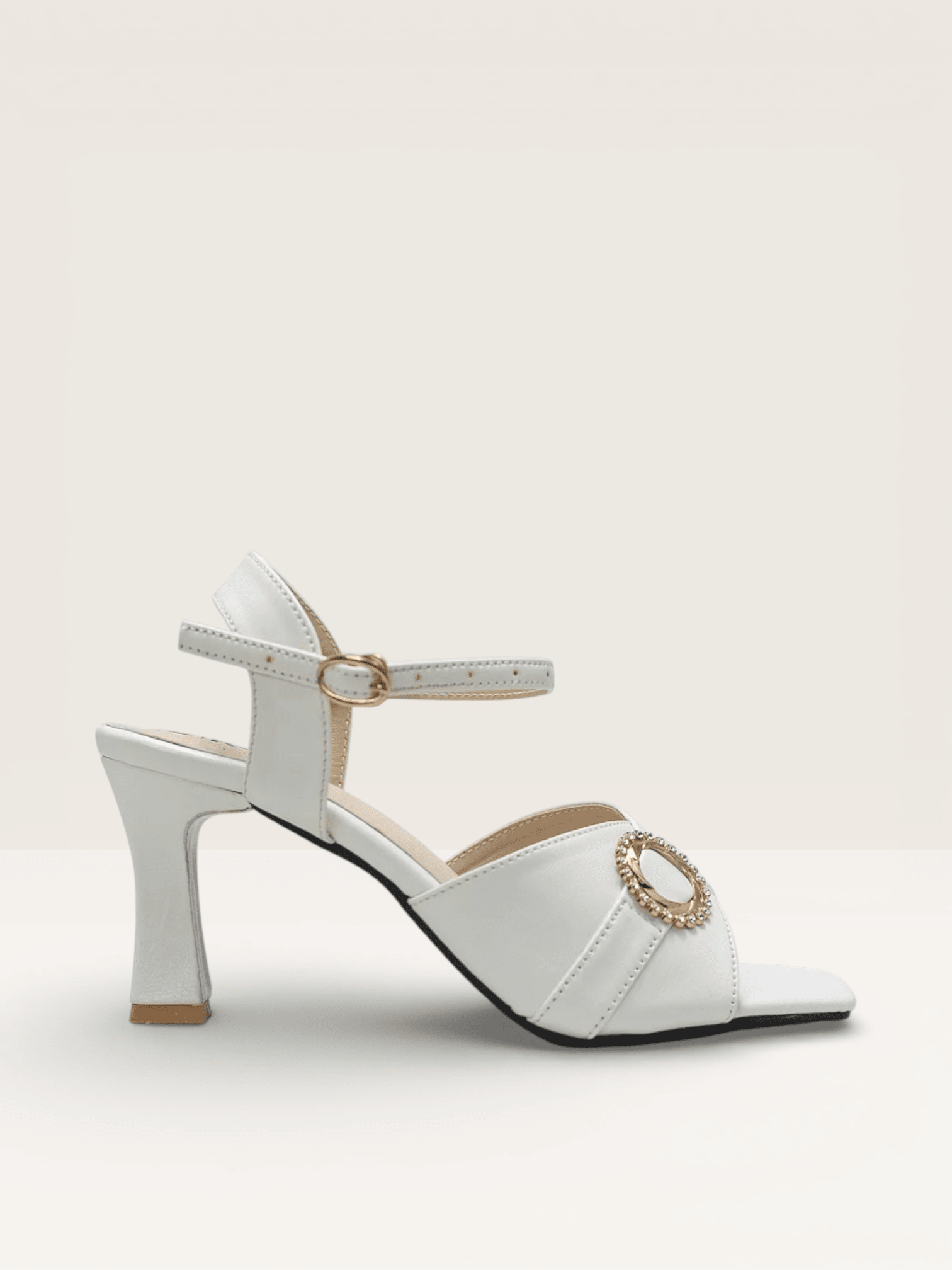 Purple Ankle Strap Heels - Women's Square Toe Block Heels - Nawabi Shoes BD
