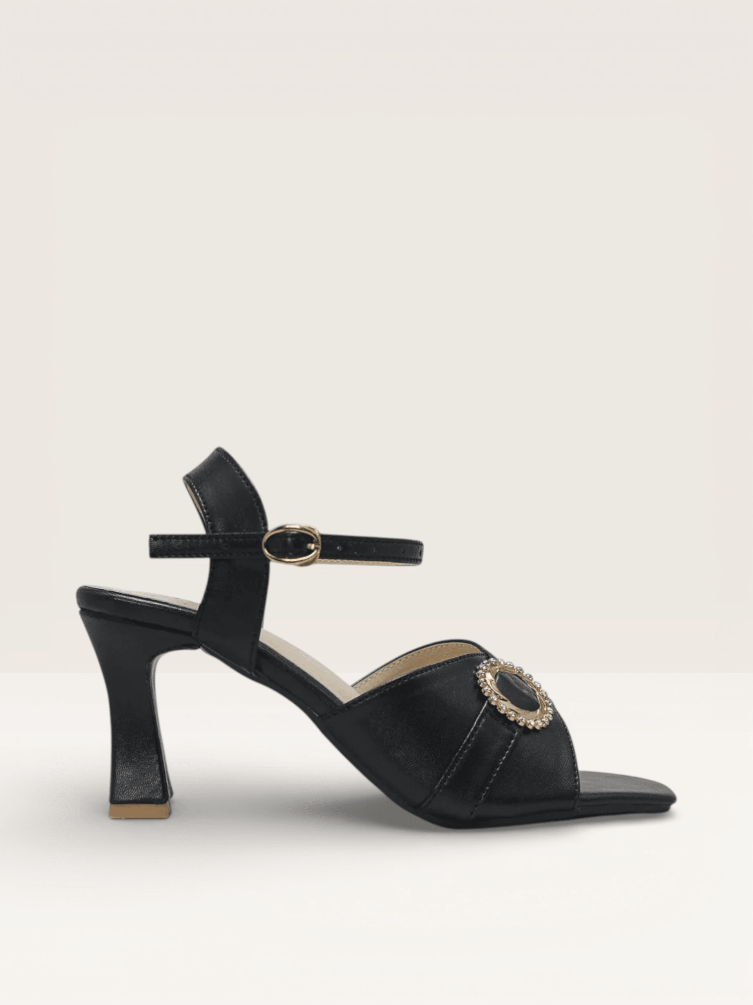 Purple Ankle Strap Heels - Women's Square Toe Block Heels - Nawabi Shoes BD