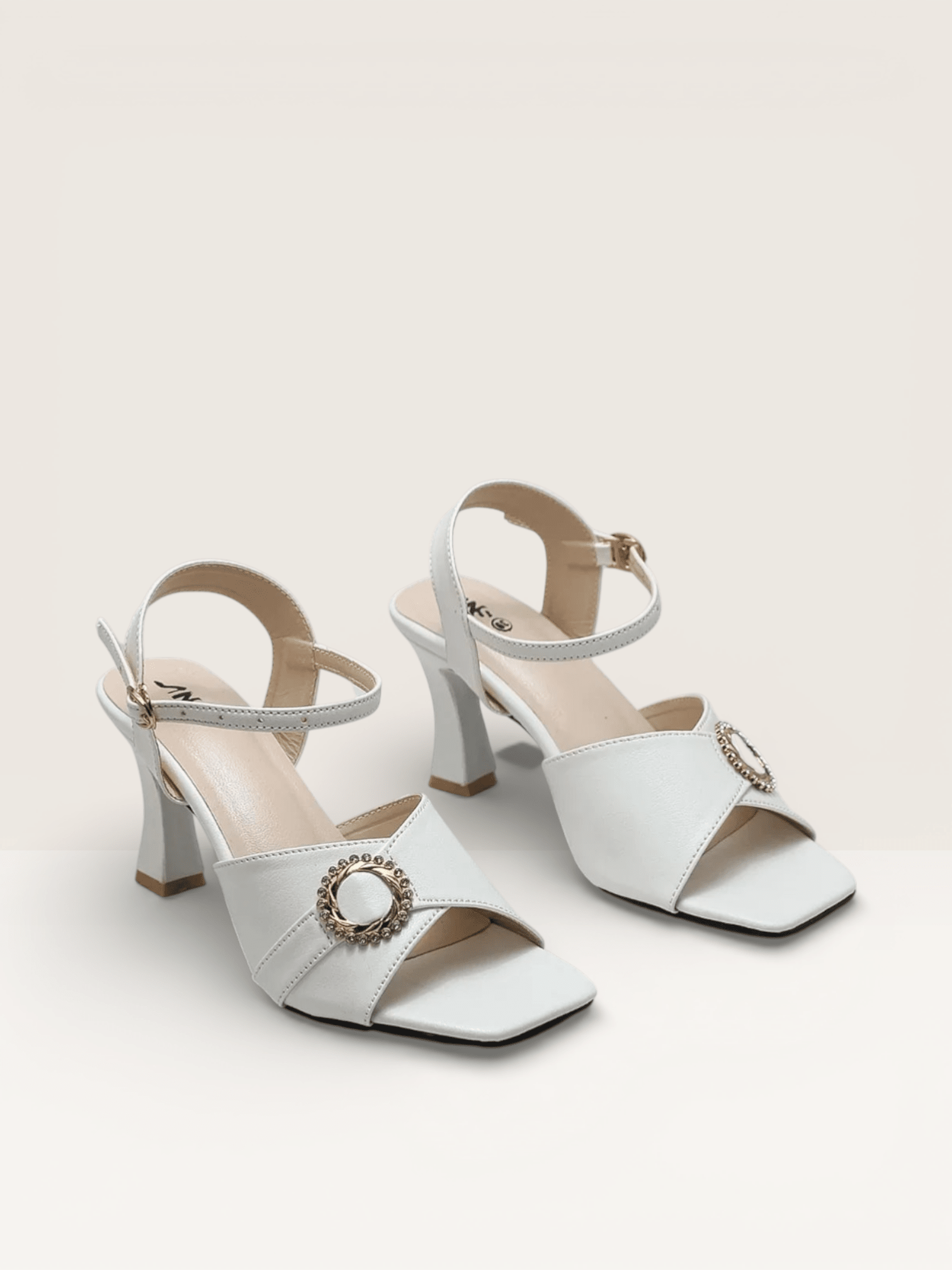 Purple Ankle Strap Heels - Women's Square Toe Block Heels - Nawabi Shoes BD