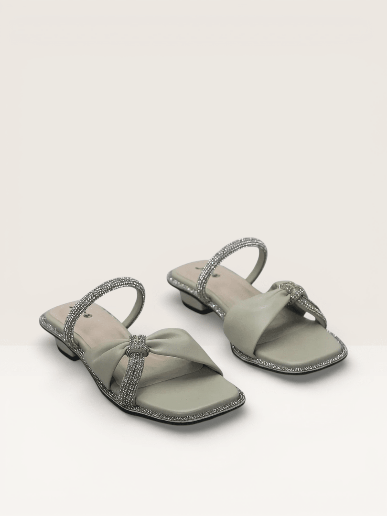 Rhinestone Sandals - Elegant Flat Sandals for Women - Nawabi Shoes BD - Nawabi Shoes BD