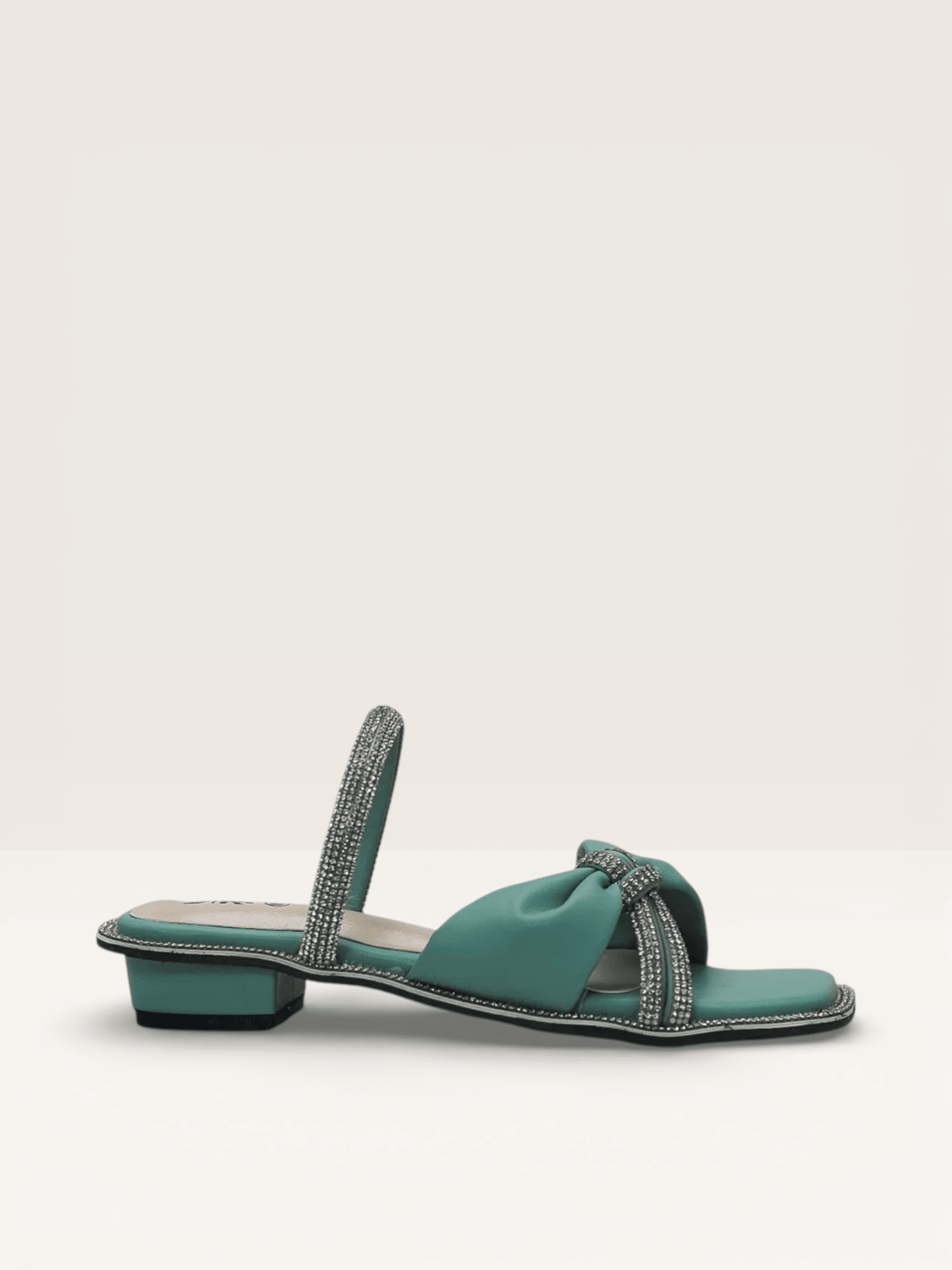 Rhinestone Sandals - Elegant Flat Sandals for Women - Nawabi Shoes BD - Nawabi Shoes BD