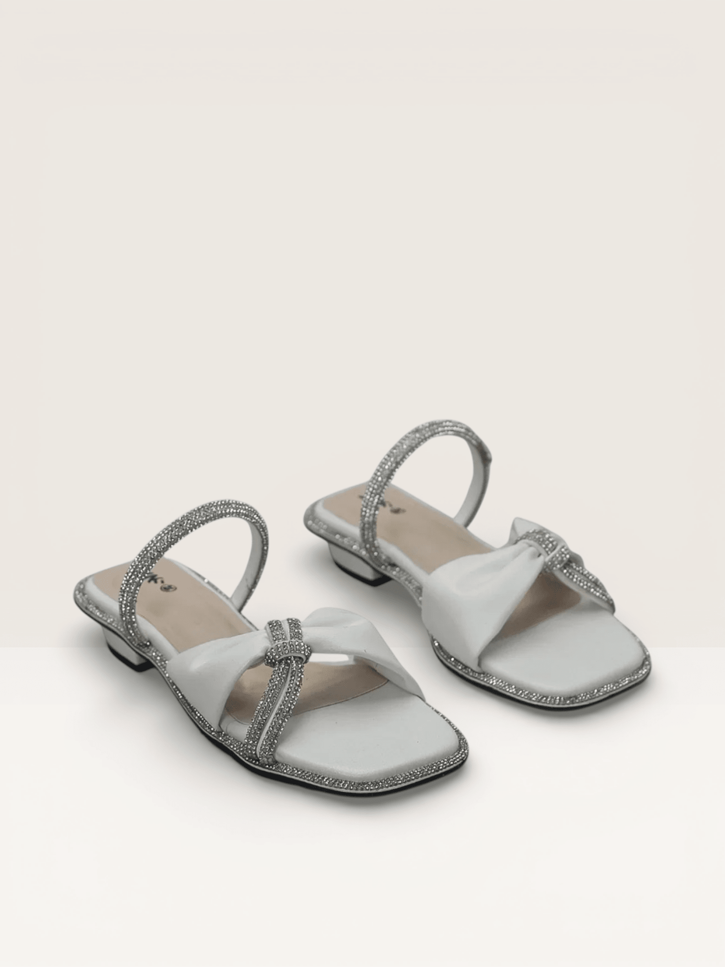 Rhinestone Sandals - Elegant Flat Sandals for Women - Nawabi Shoes BD - Nawabi Shoes BD