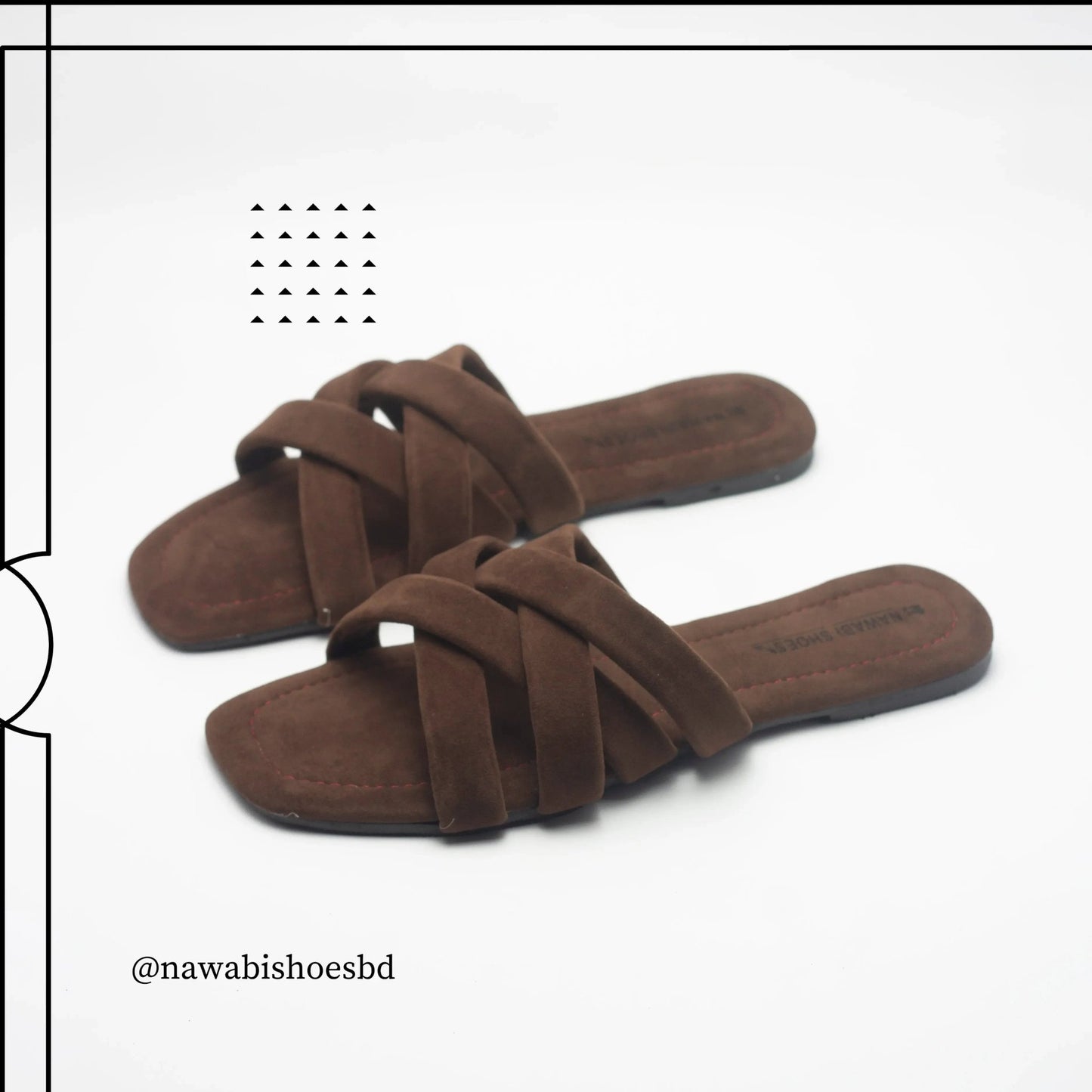 Shop Modern Cross Strappy Women's Flat Sandals | Nawabi Shoes BD - Nawabi Shoes BD