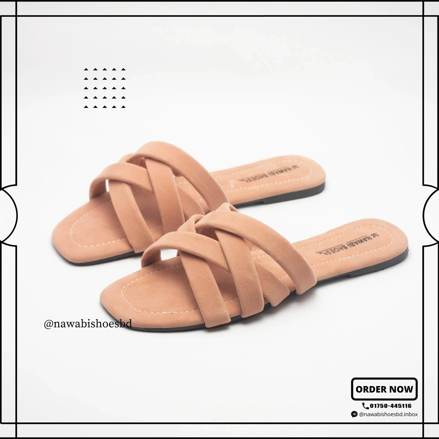 Shop Modern Cross Strappy Women's Flat Sandals | Nawabi Shoes BD - Nawabi Shoes BD