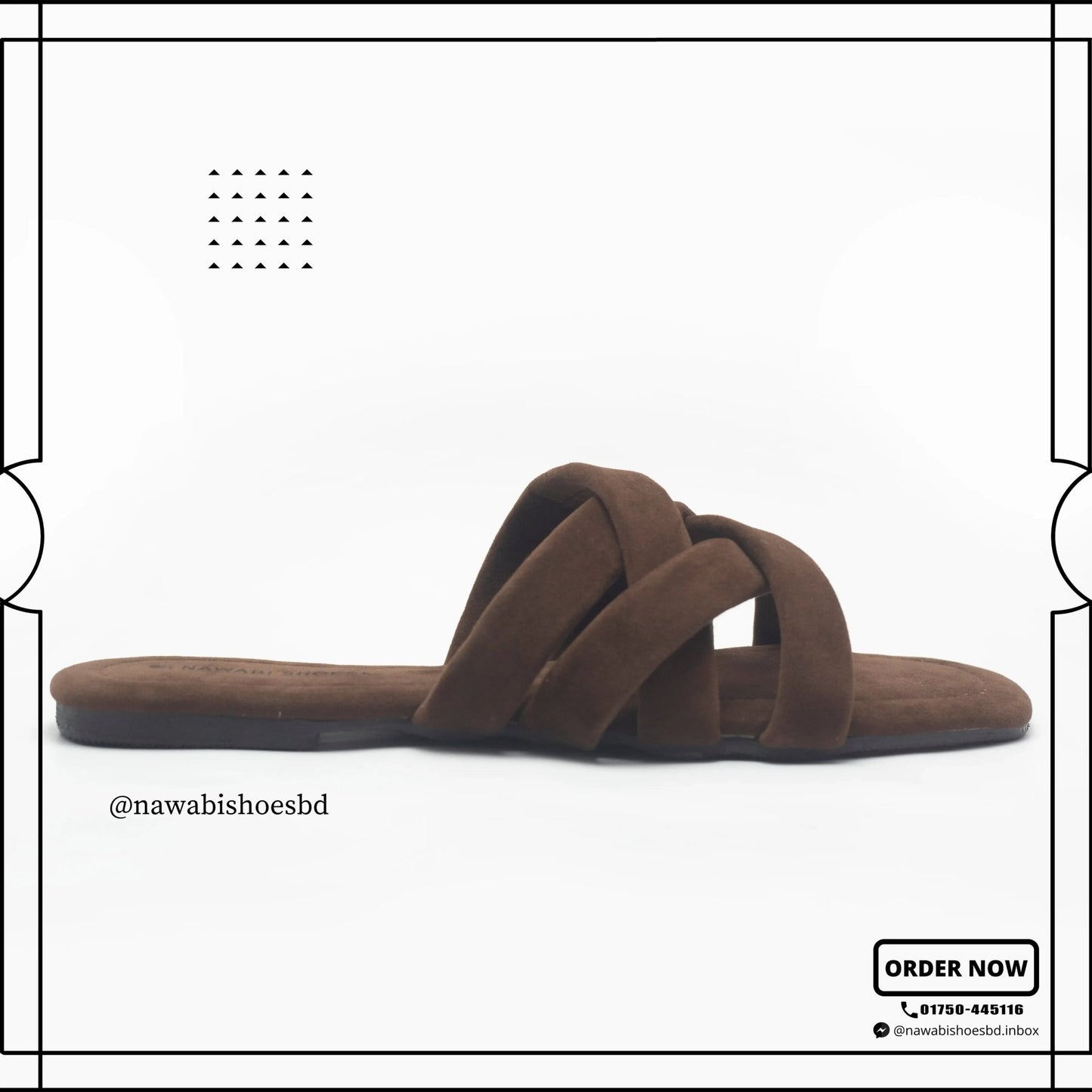 Shop Modern Cross Strappy Women's Flat Sandals | Nawabi Shoes BD - Nawabi Shoes BD