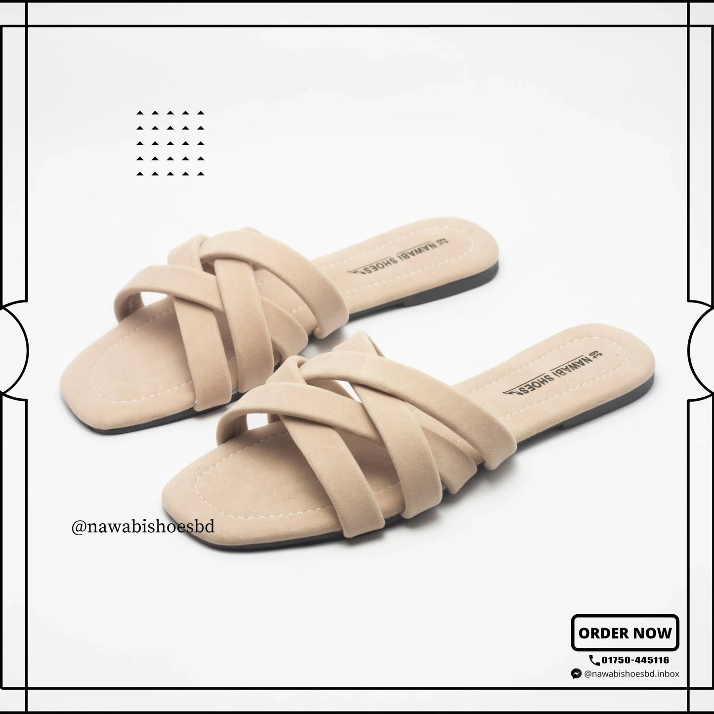 Shop Modern Cross Strappy Women's Flat Sandals | Nawabi Shoes BD - Nawabi Shoes BD