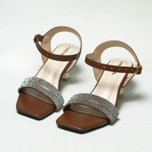 Nawabi Shoes BD Shoes 35 / saddlebrown Shop Our Collection of Fashion-Forward Clear Heel Shoes