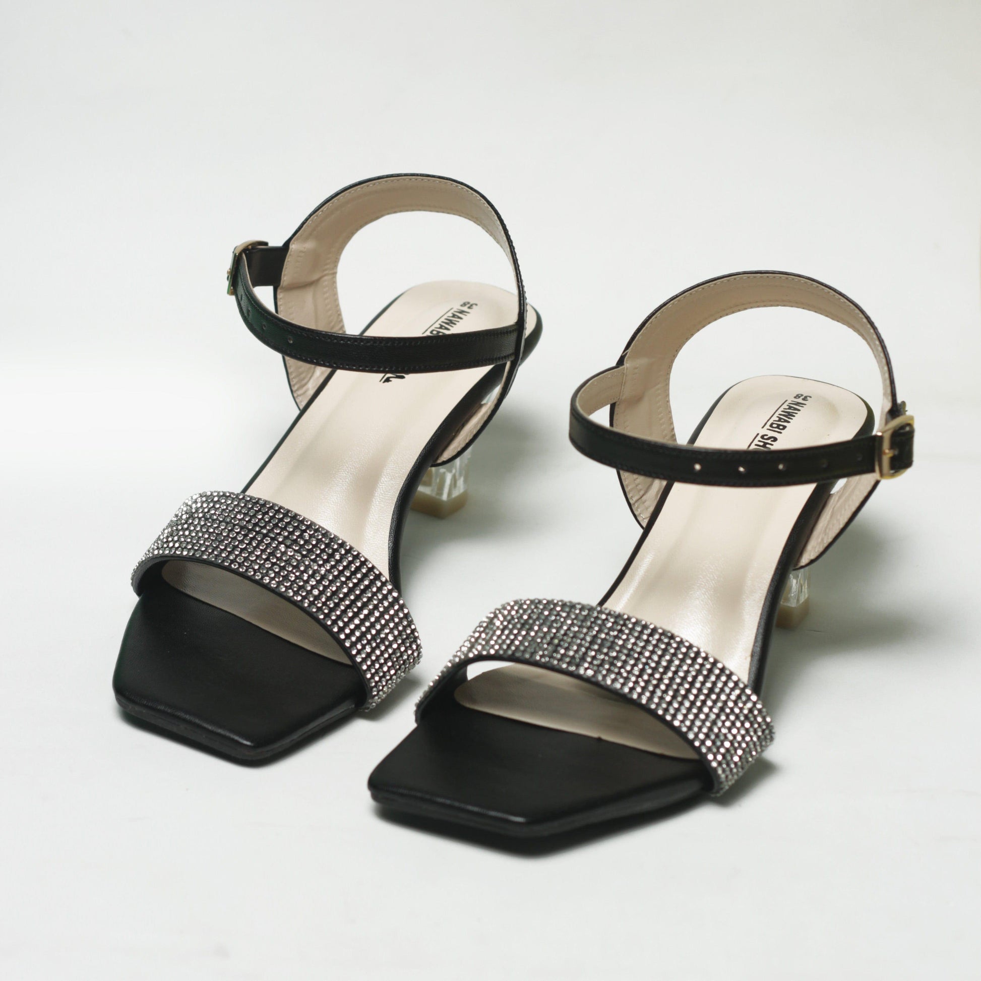 Nawabi Shoes BD Shoes 35 / black Shop Our Collection of Fashion-Forward Clear Heel Shoes