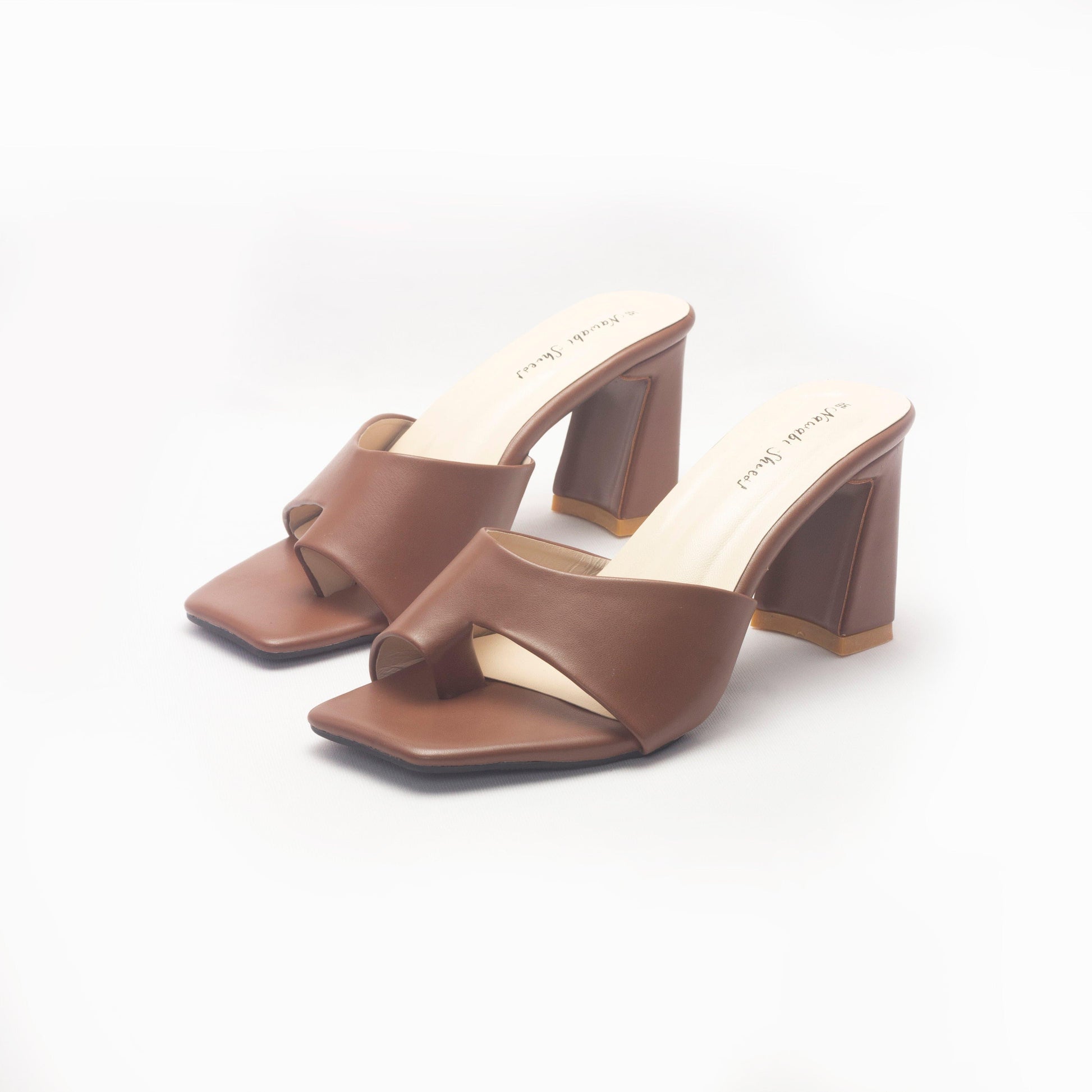 Nawabi Shoes BD Shoes 35 / brown Step Up Your Style with Our Collection of Heels Mules for Women