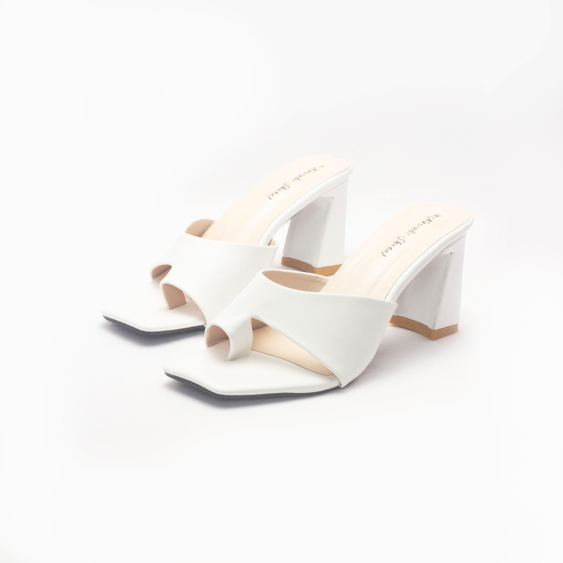Nawabi Shoes BD Shoes 35 / white Step Up Your Style with Our Collection of Heels Mules for Women