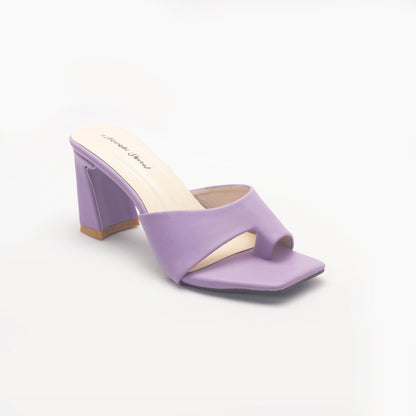 Light Purple Heel Mules Shoe-Nawabi Shoes BD