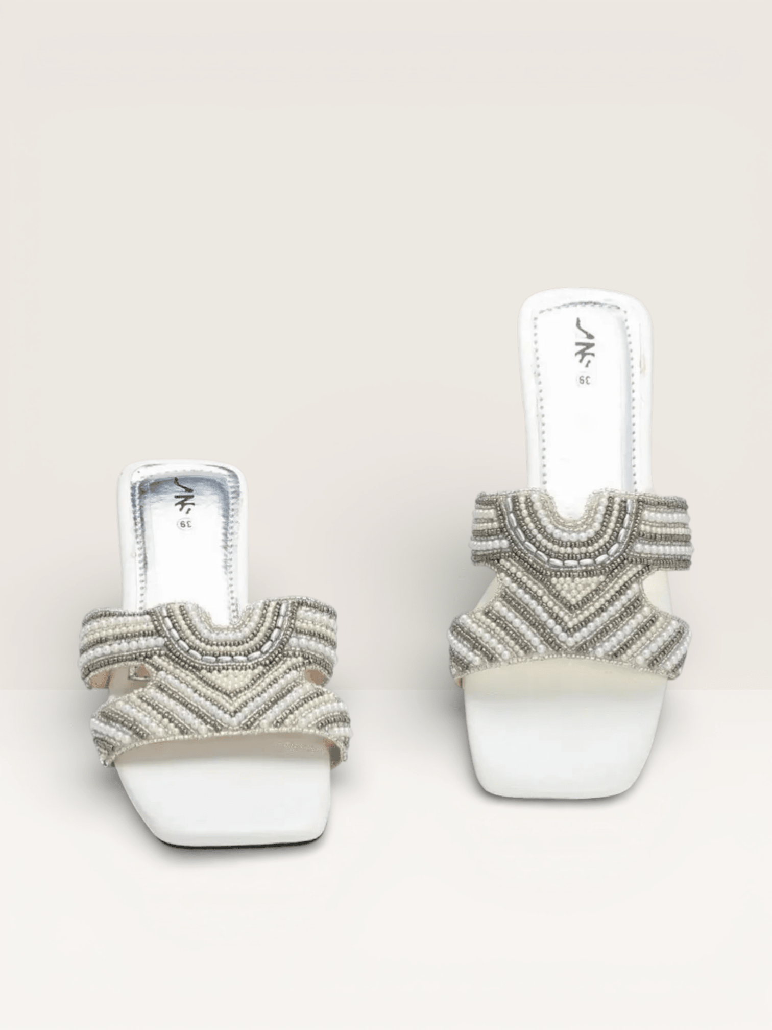 Stone Slippers for Women | Fancy Ladies Flat Sandals Price in BD - Nawabi Shoes BD