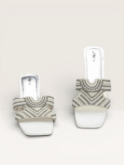 Stone Slippers for Women | Fancy Ladies Flat Sandals Price in BD - Nawabi Shoes BD