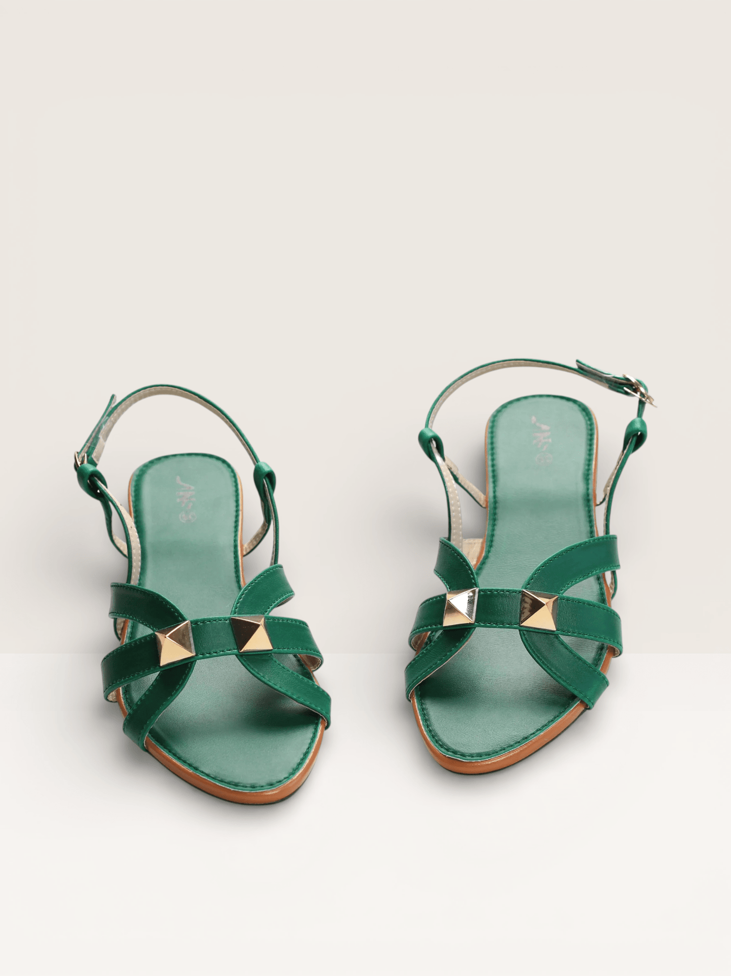 Studded Flat Sandals with Ankle Strap - Nawabi shoes bd - Nawabi Shoes BD