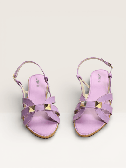 Studded Flat Sandals with Ankle Strap - Nawabi shoes bd - Nawabi Shoes BD