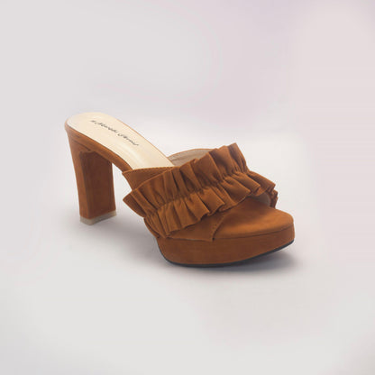 Brown Stylish and Comfortable Balance Heels-Nawabi Shoes BD