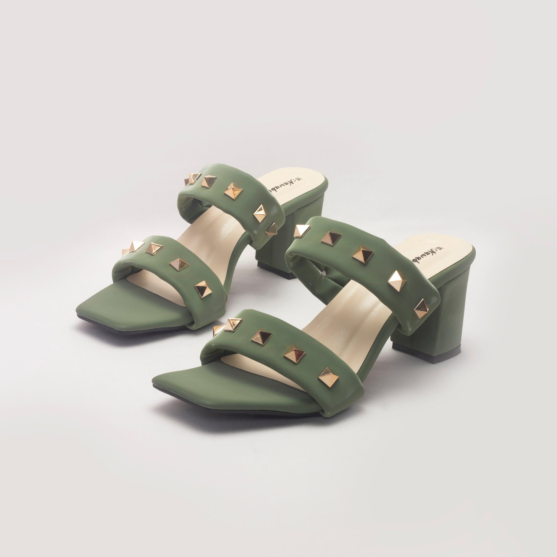 Nawabi Shoes BD Shoes 35 / green Stylish and Versatile: Block Heels for Any Occasion