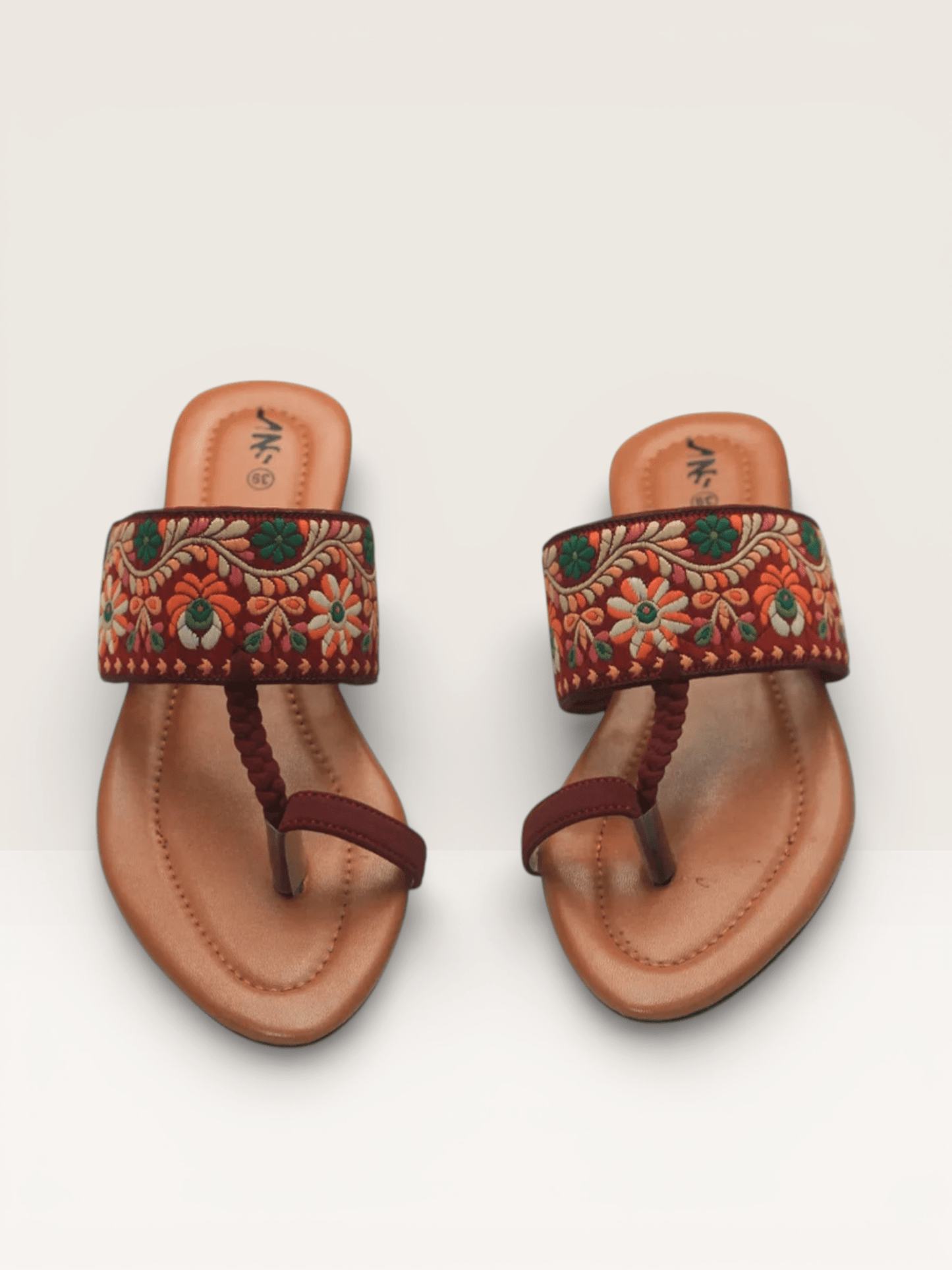 Thong Sandals for Women with Embellished Buckle | Nawabi Shoes BD - Nawabi Shoes BD
