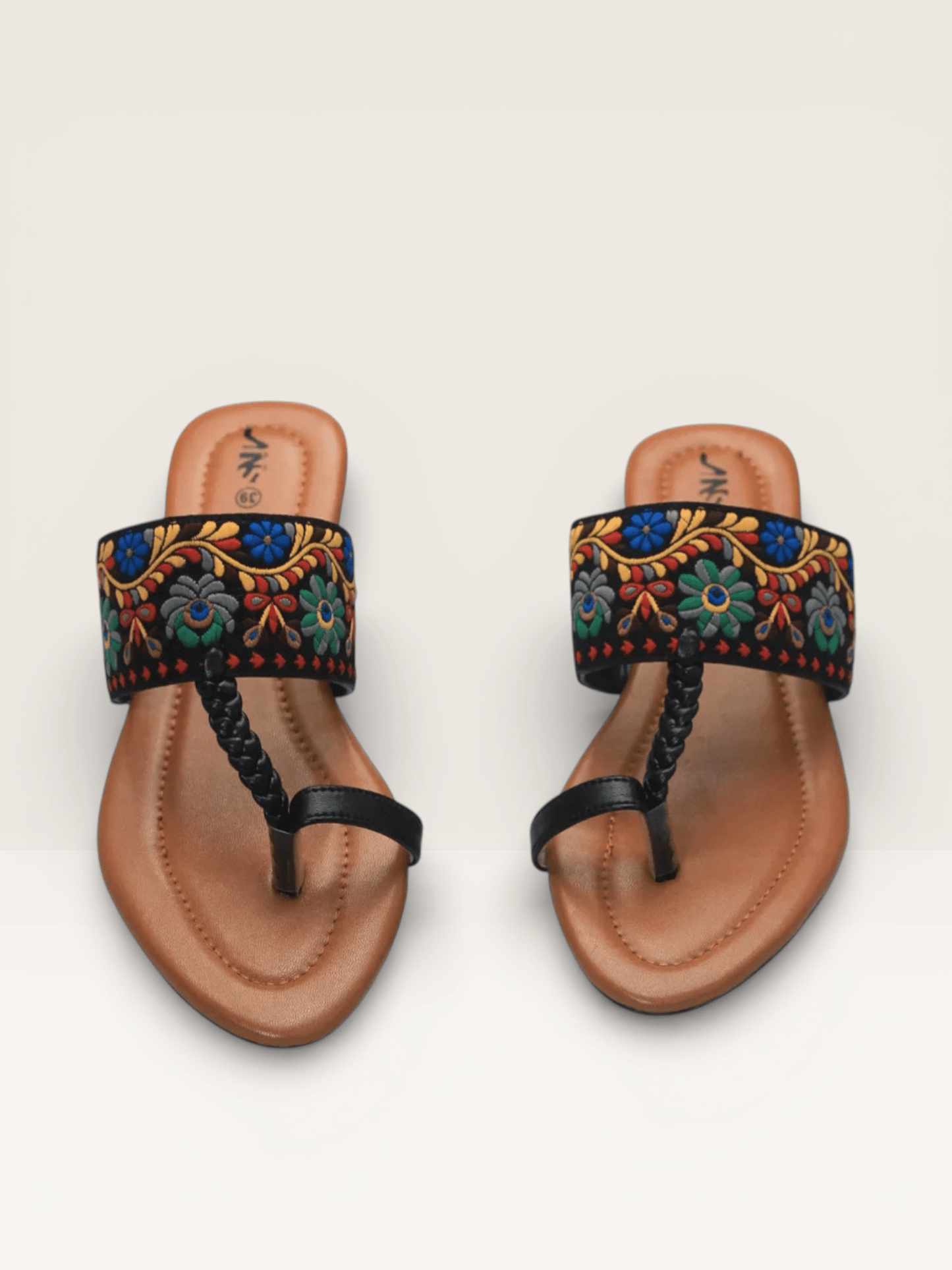 Thong Sandals for Women with Embellished Buckle | Nawabi Shoes BD - Nawabi Shoes BD