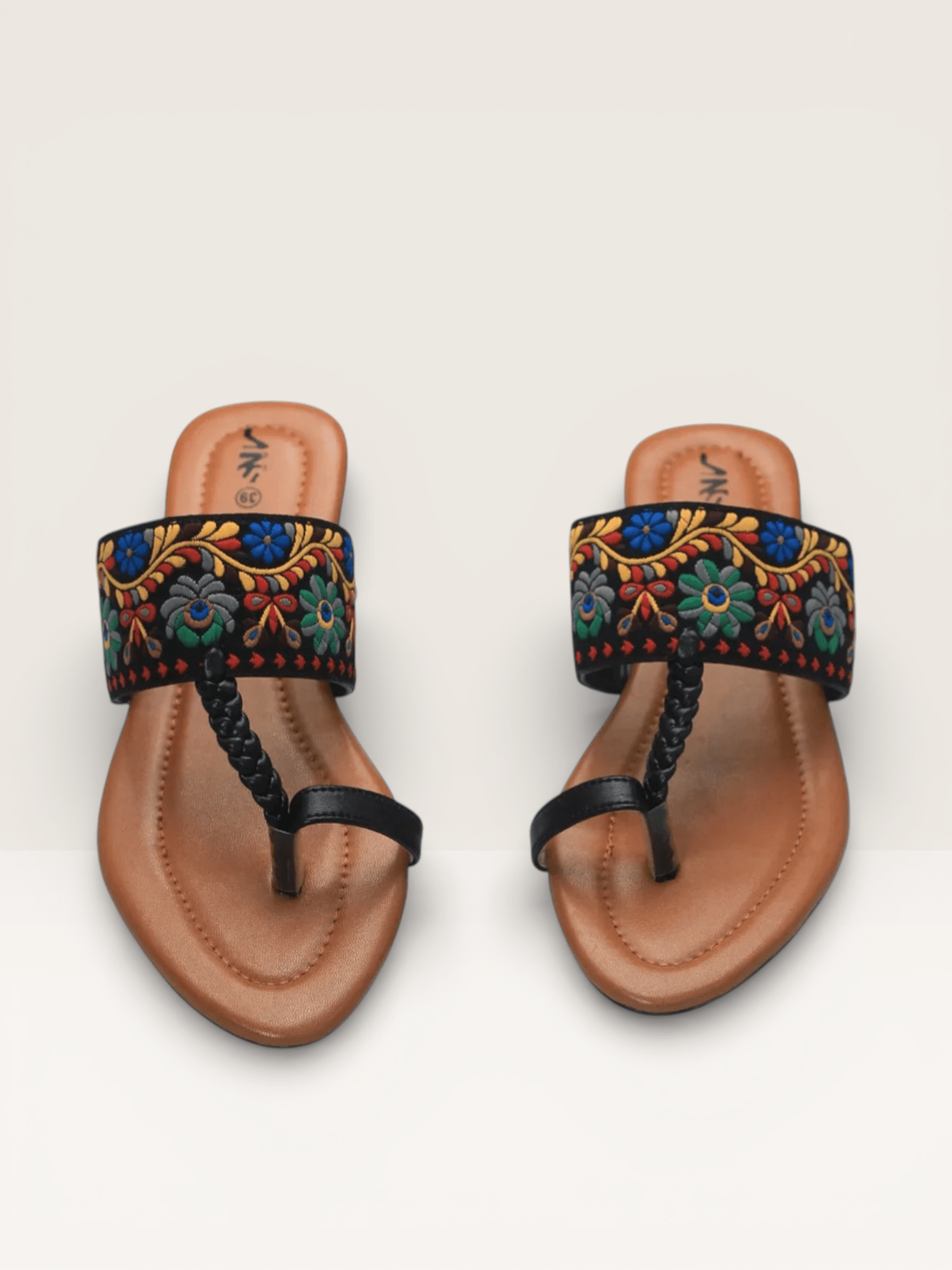 Thong Sandals for Women with Embellished Buckle | Nawabi Shoes BD - Nawabi Shoes BD