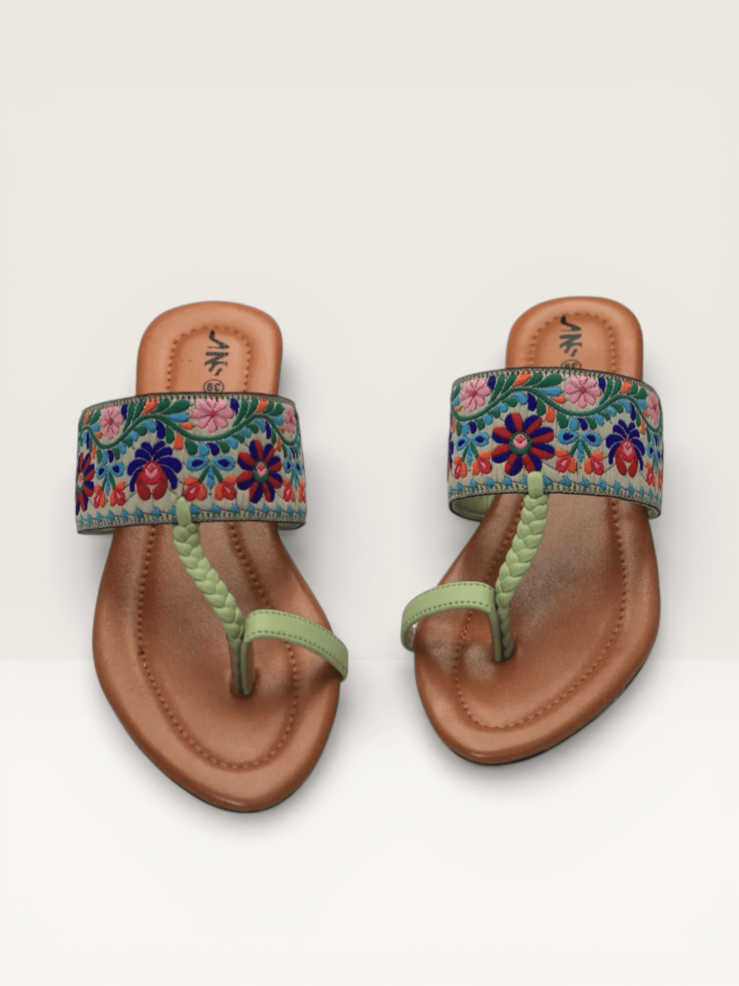 Thong Sandals for Women with Embellished Buckle | Nawabi Shoes BD - Nawabi Shoes BD
