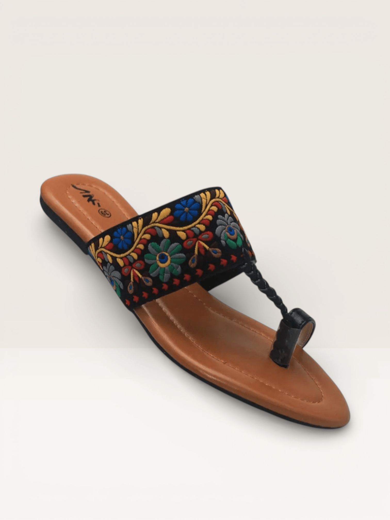 Thong Sandals for Women with Embellished Buckle | Nawabi Shoes BD - Nawabi Shoes BD