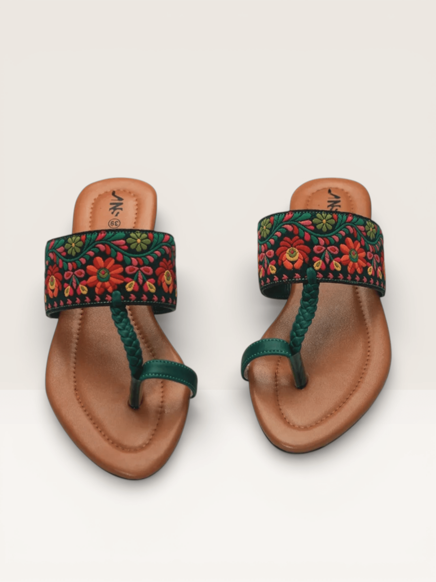 Thong Sandals for Women with Embellished Buckle | Nawabi Shoes BD - Nawabi Shoes BD