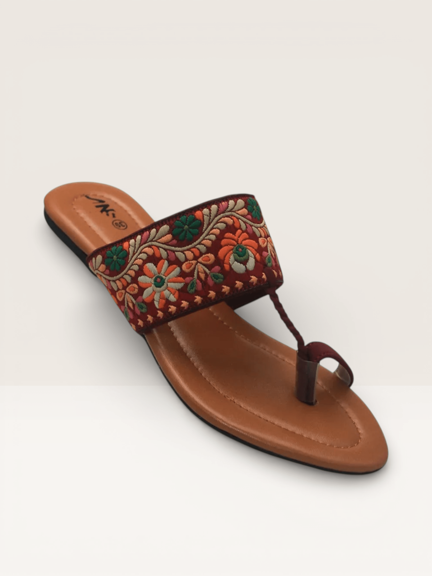 Thong Sandals for Women with Embellished Buckle | Nawabi Shoes BD - Nawabi Shoes BD