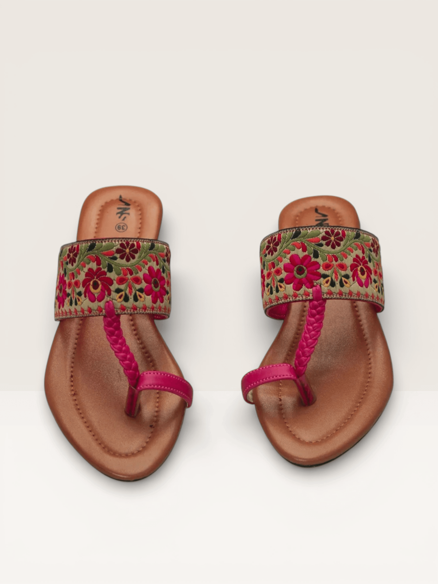 Thong Sandals for Women with Embellished Buckle | Nawabi Shoes BD - Nawabi Shoes BD