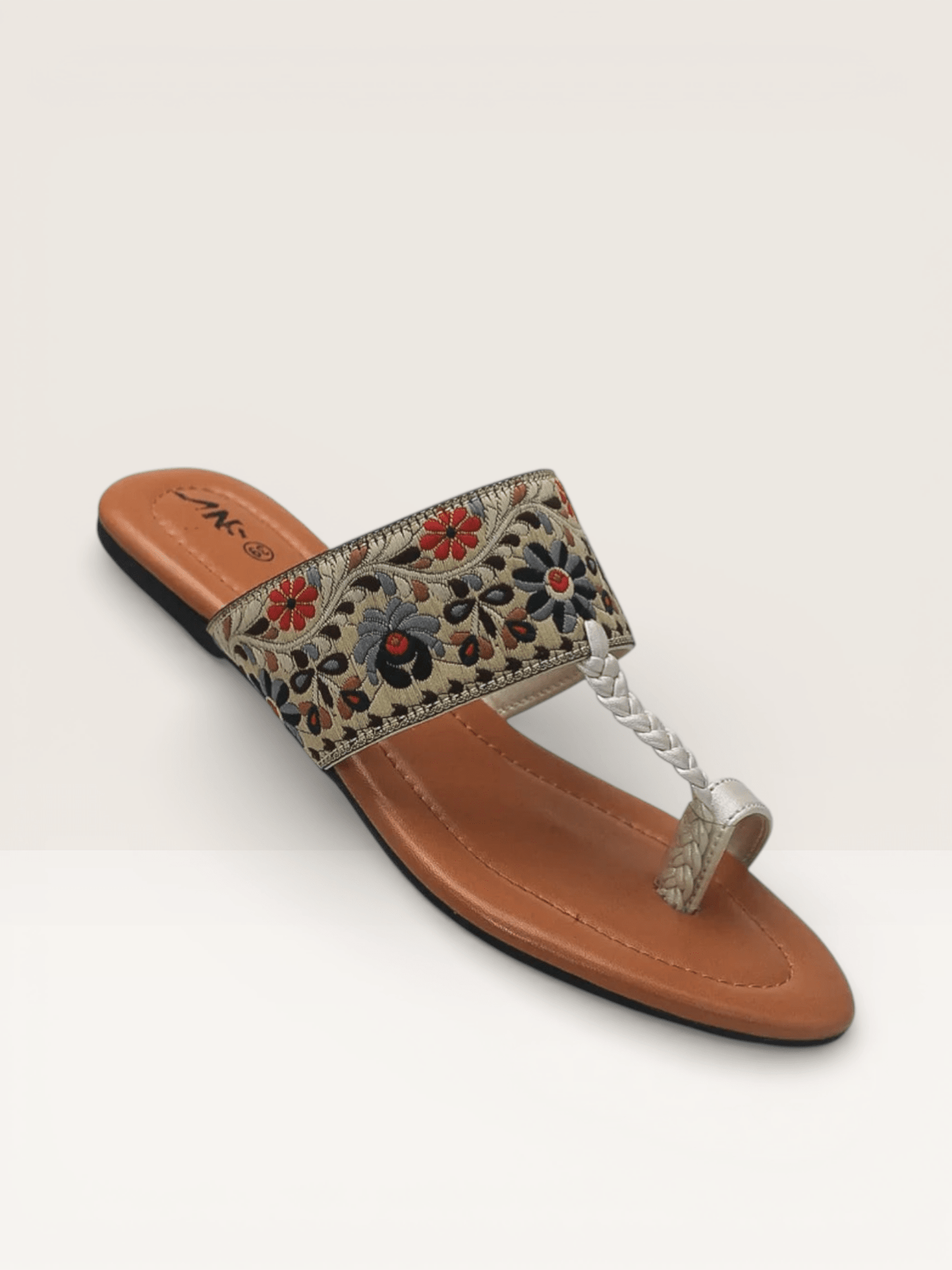 Thong Sandals for Women with Embellished Buckle | Nawabi Shoes BD - Nawabi Shoes BD