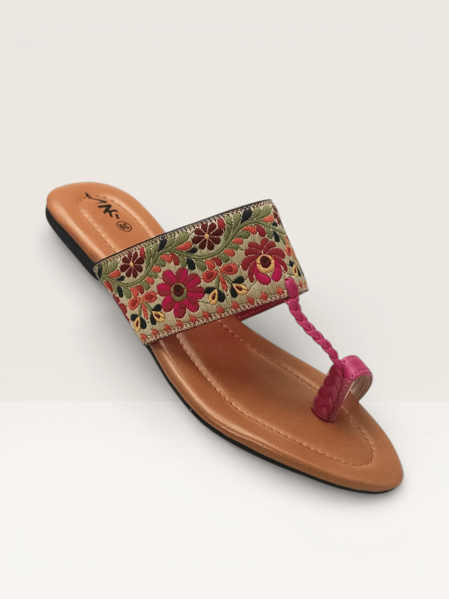 Thong Sandals for Women with Embellished Buckle | Nawabi Shoes BD - Nawabi Shoes BD