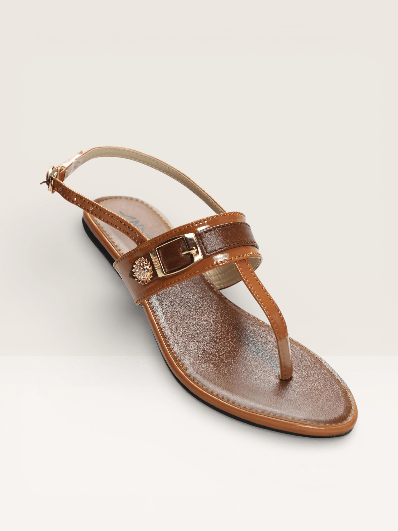Thong Sandals with Embellished Buckle - Nawabi shoes bd - Nawabi Shoes BD